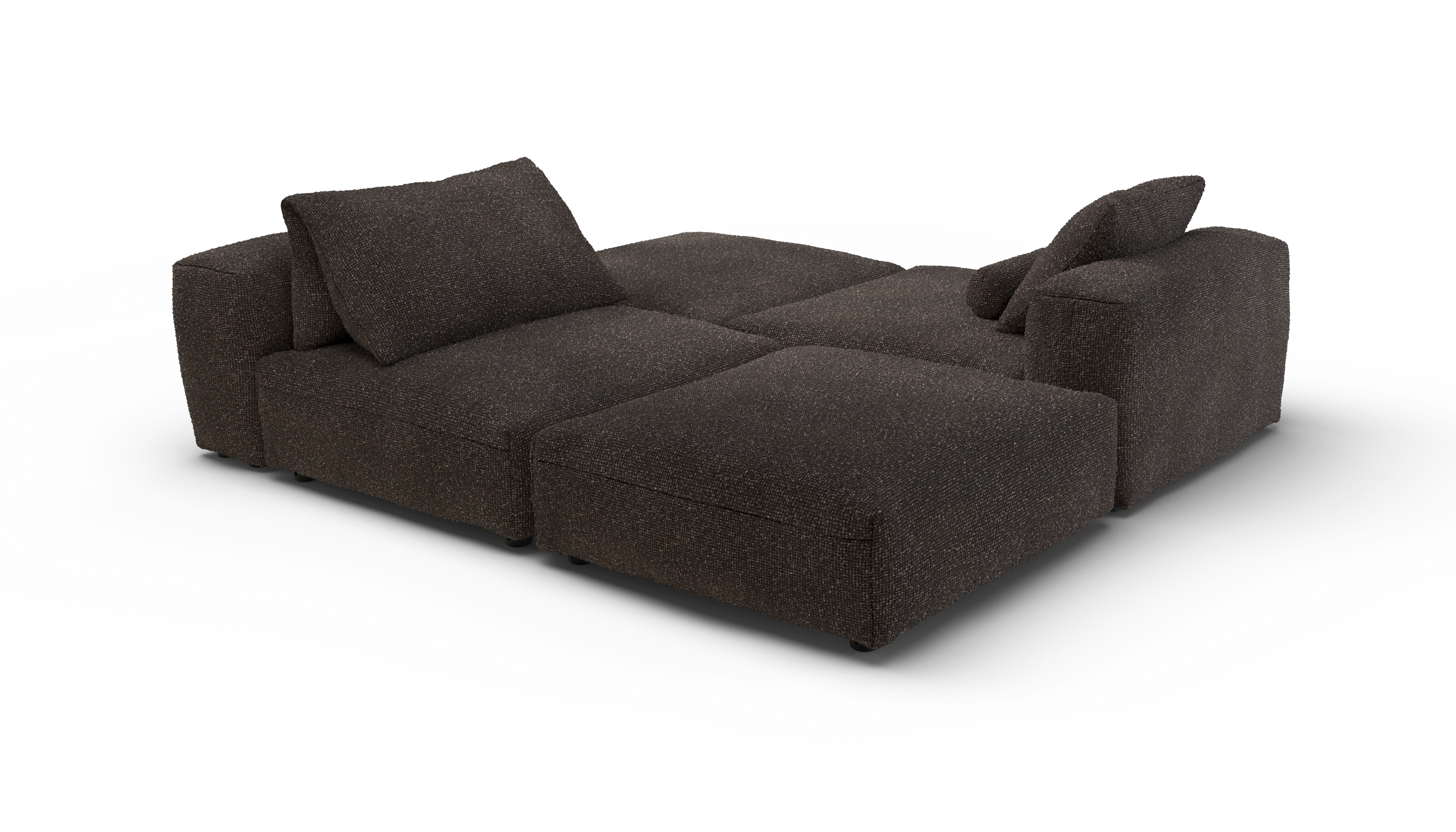 vetsak Sofa Set 08 Daybed divano modulare 6 posti nub noce
