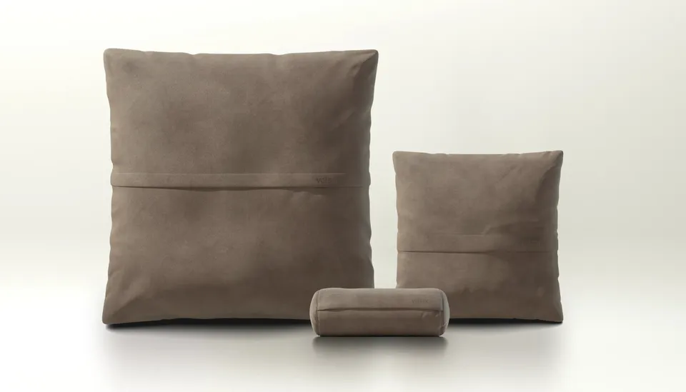 vetsak Pillow Set 2 cuscini Leather Cacao 2 pezzi in pelle