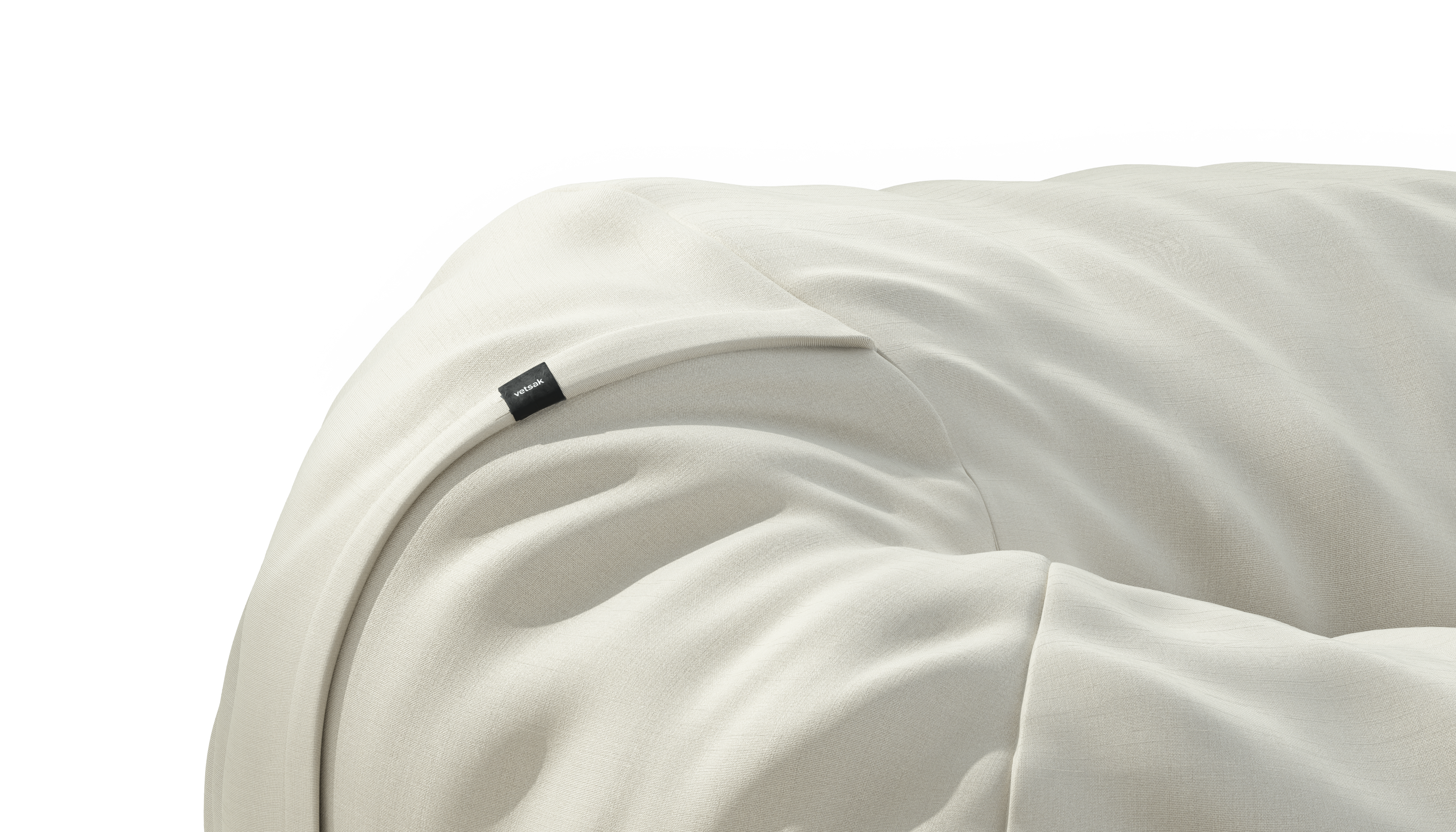 vetsak Pouf Medium pouf piqué crema da esterno