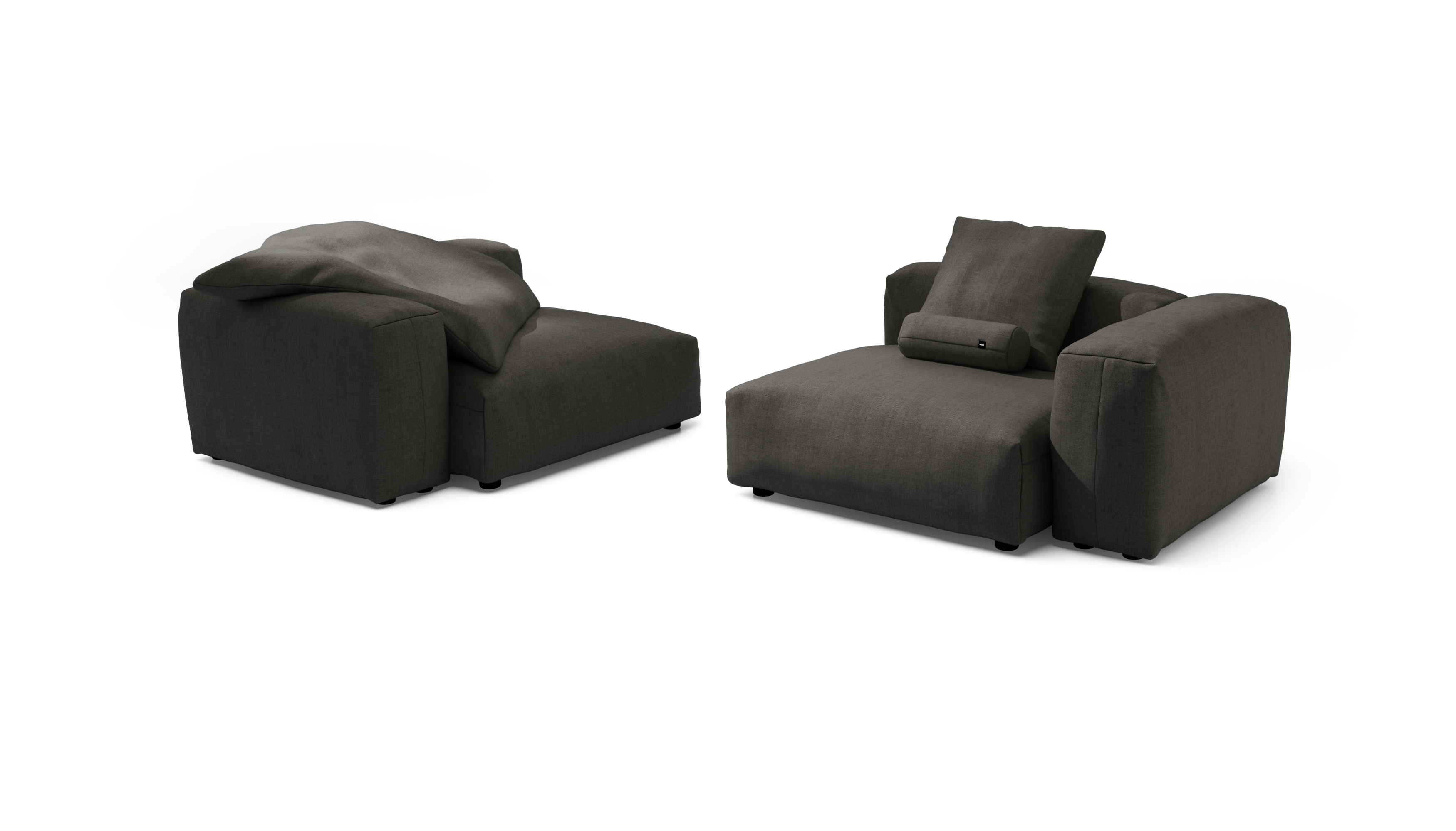 vetsak Sofa Set 02 Large divano modulare Herringbone grigio