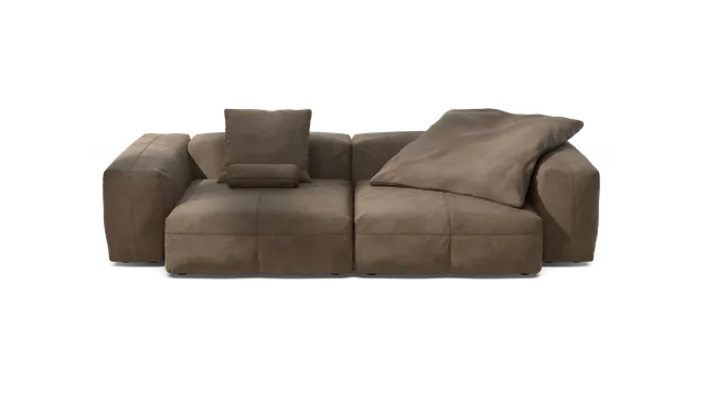 vetsak Sofa Set 02 Large divano Cacao in pelle 4 posti