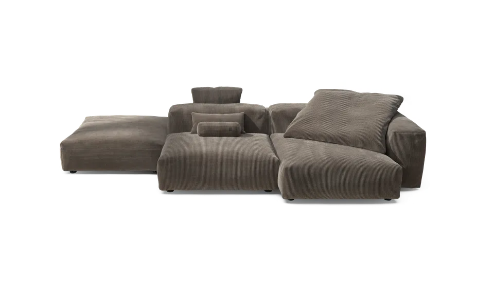 vetsak Sofa Set 09 The Island divano 6 posti Cord Velour Mocha