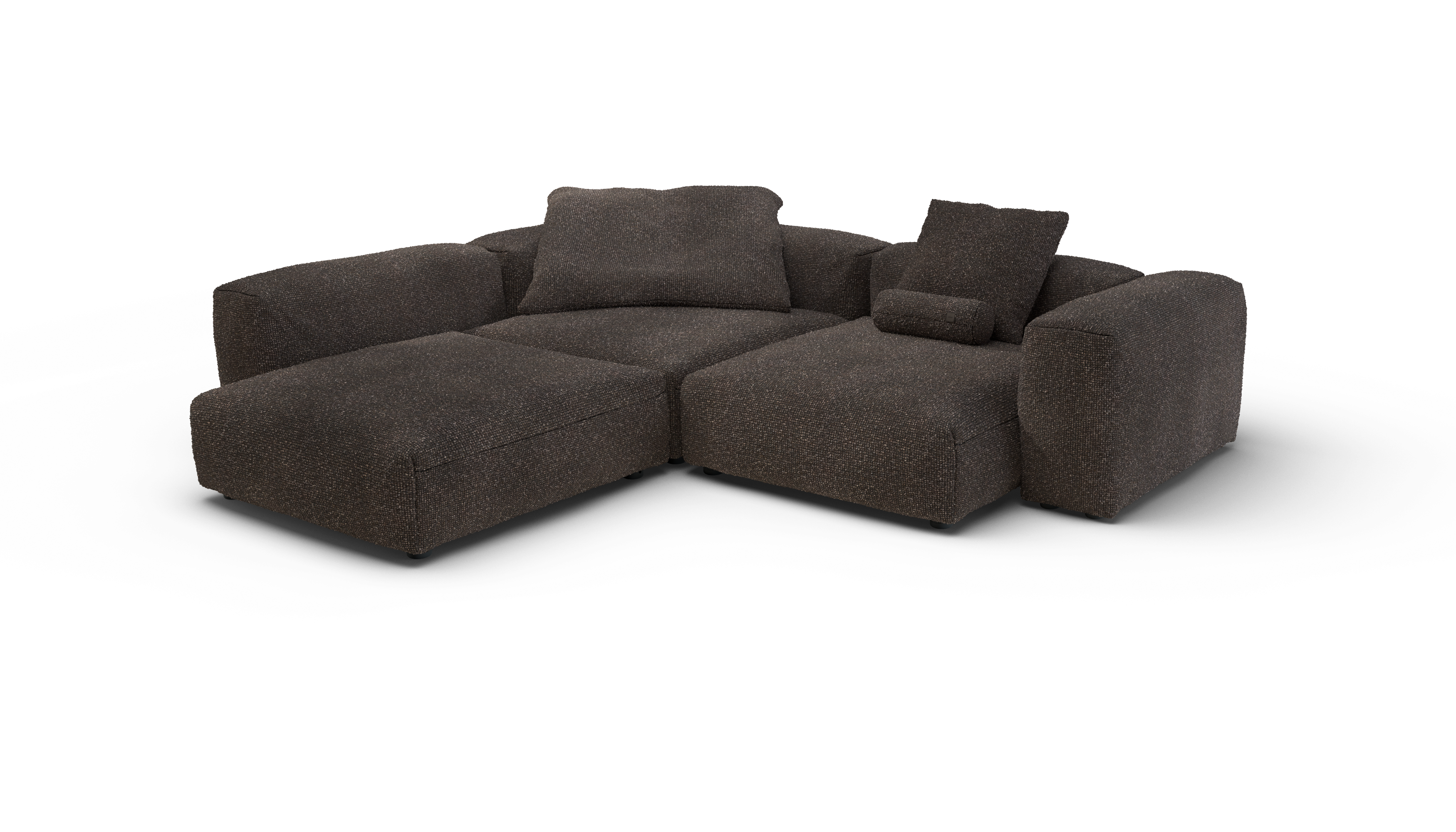 vetsak Nub Sofa Set 05 divano angolare noce 377x136 a L