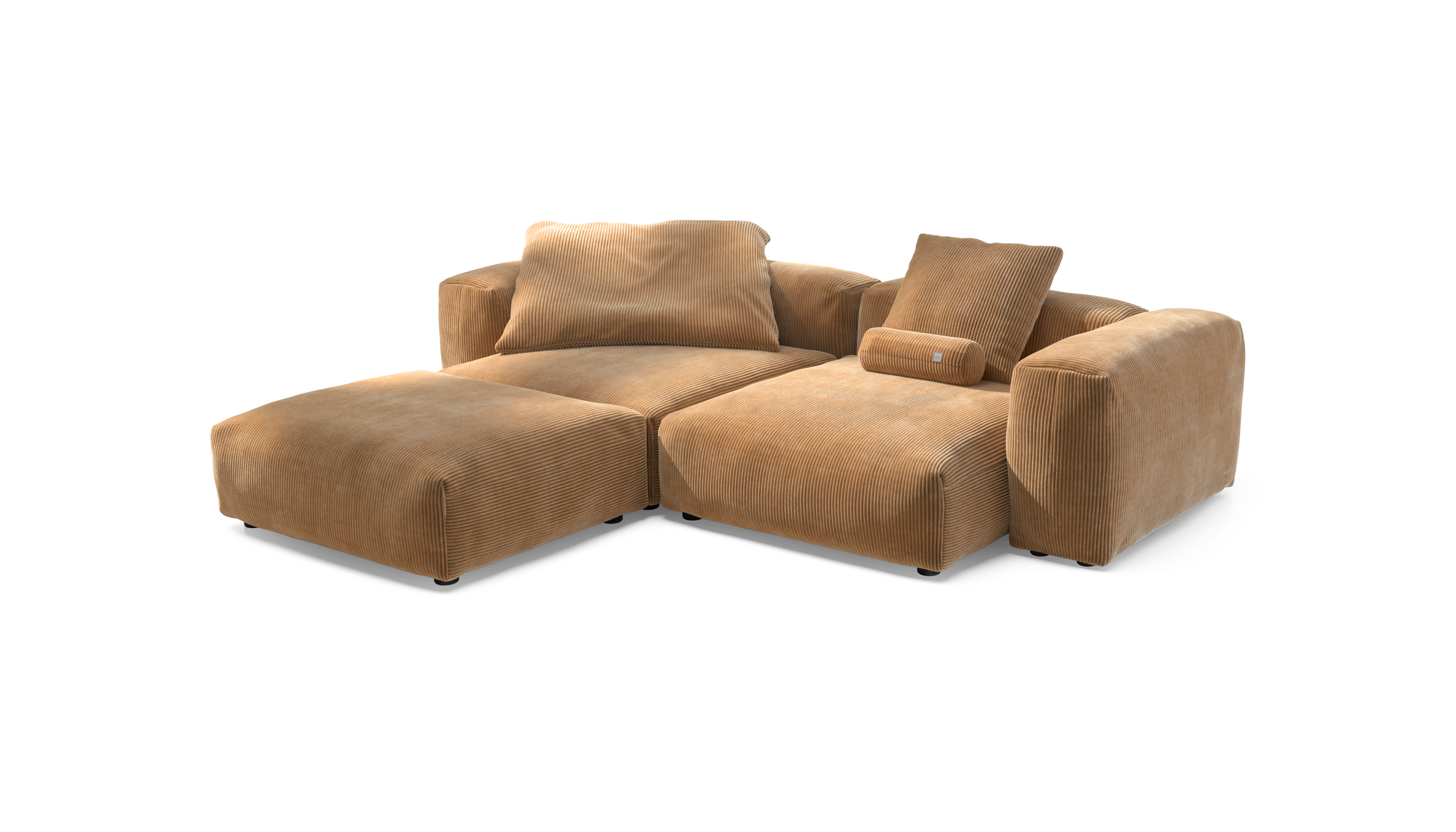 vetsak Sofa Set 03 divano cammello Cord Velour 272x220