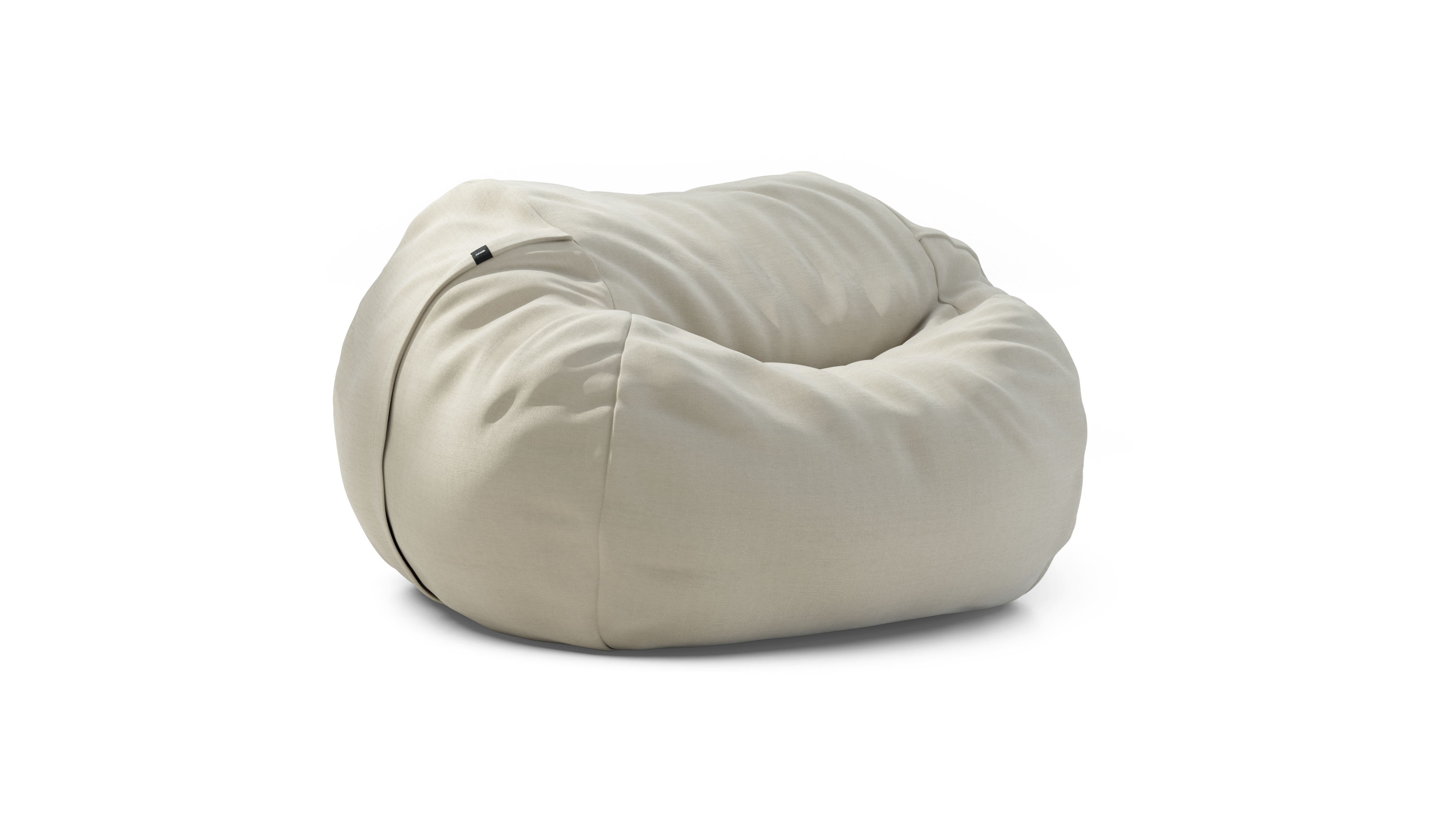 vetsak Pouf Large beanbag Beige Pique