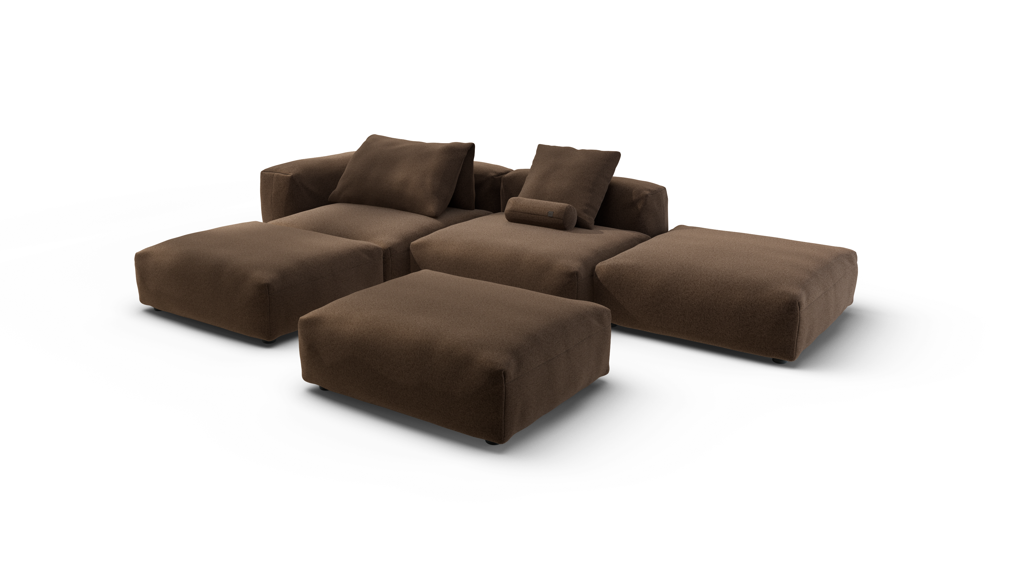 Vetsak Sofa Set 09 The Island divano 6 posti umber