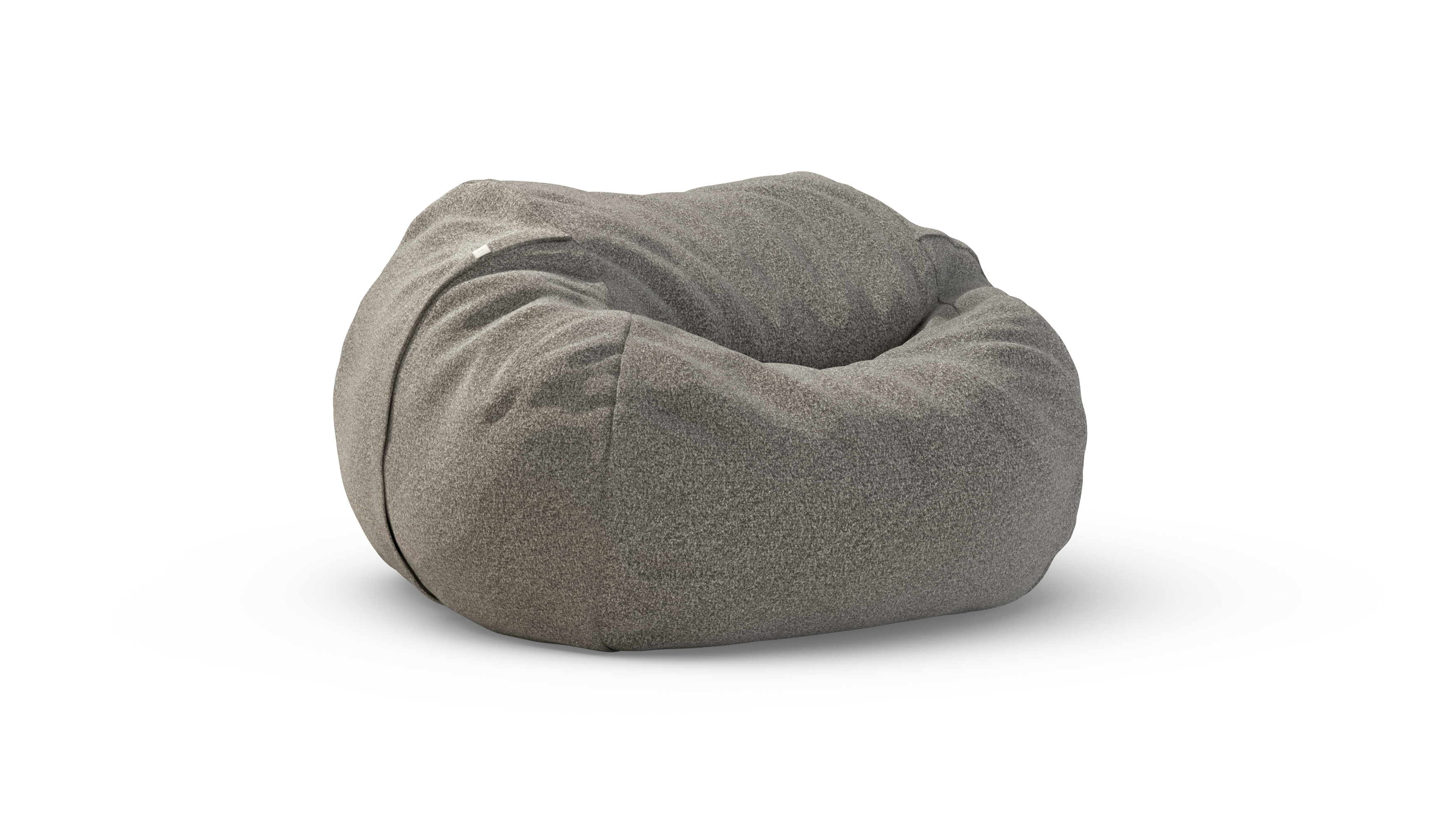 vetsak Beanbag Large pouf Pebble Platinum sfoderabile