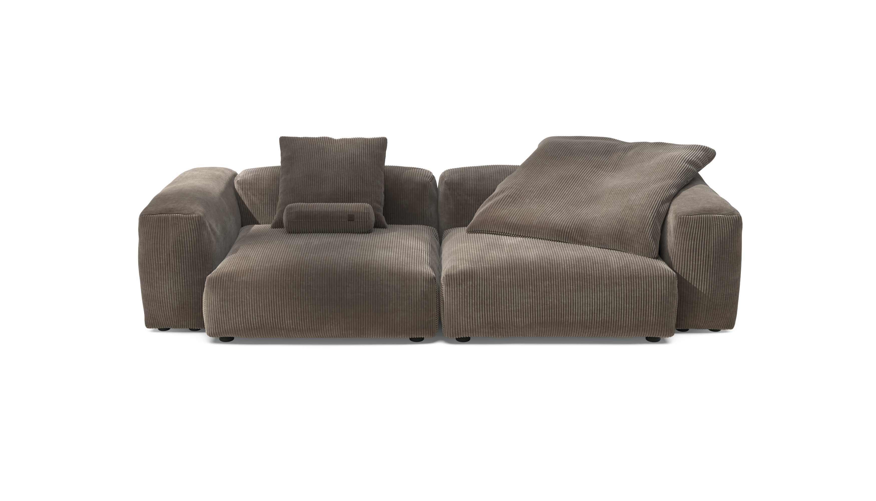 vetsak Sofa Set 02 Large divano modulare moka velluto