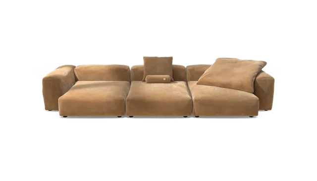 vetsak Sofa Set 05 divano modulare cammello 5 posti