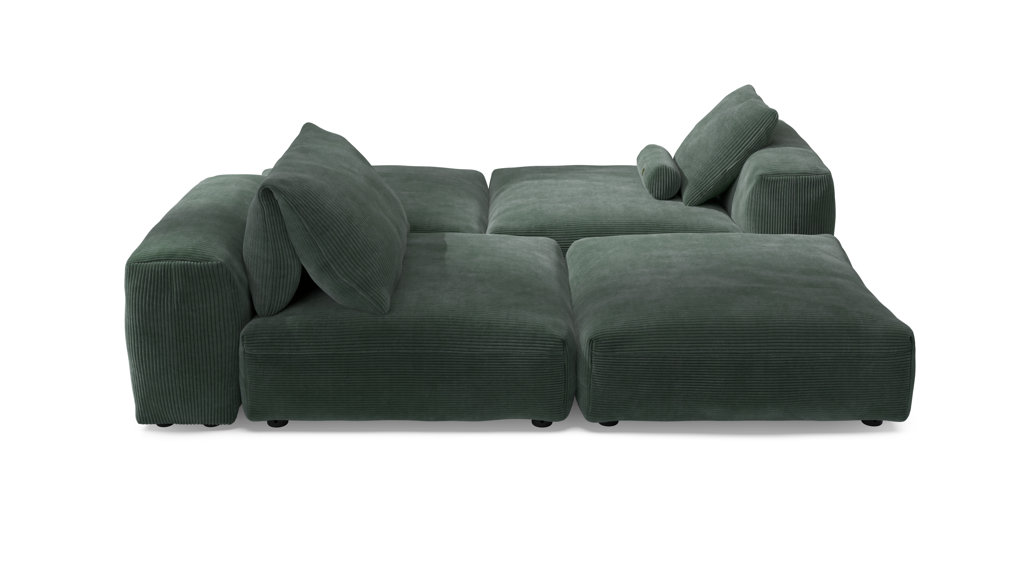 vetsak Set 08 Daybed divano modulare 6 posti verde