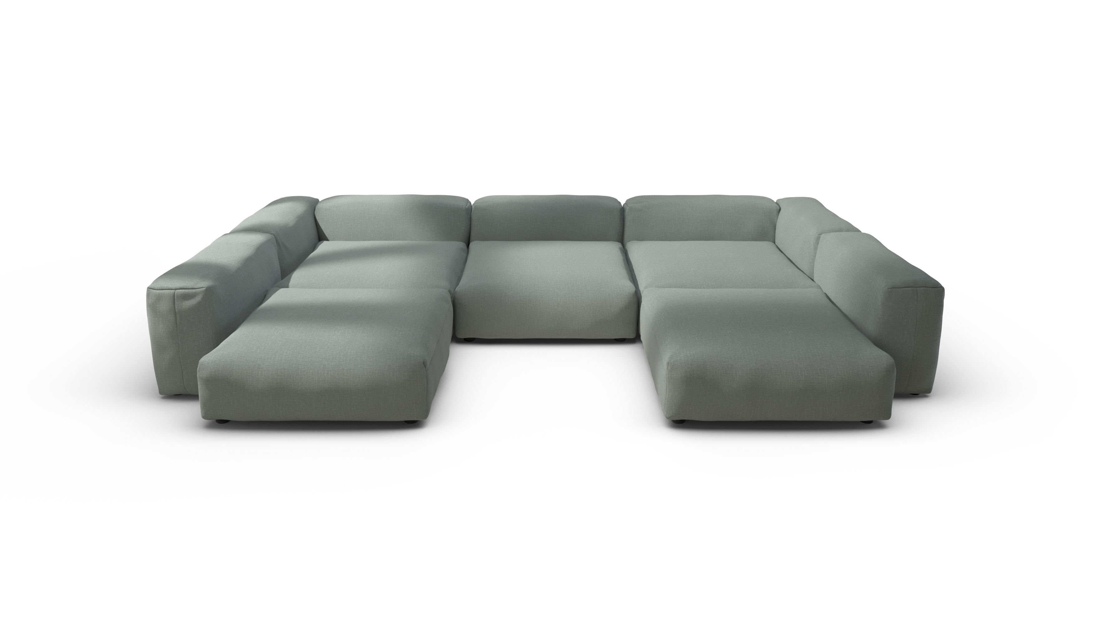 vetsak Sofa Set 06 divano modulare salvia 377x241 cm seduta profonda