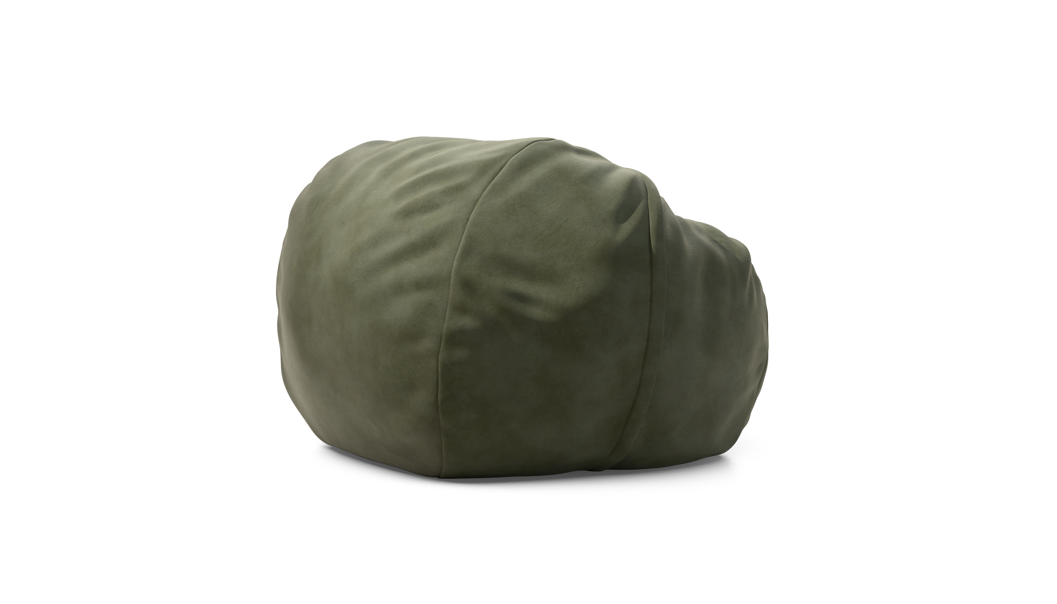 vetsak Cover Beanbag Large fodera pelle oliva