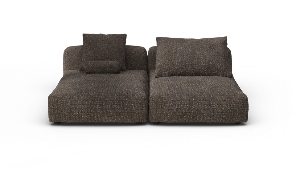vetsak Sofa Set 01 XLarge divano modulare Nub noce 210x136 profondo