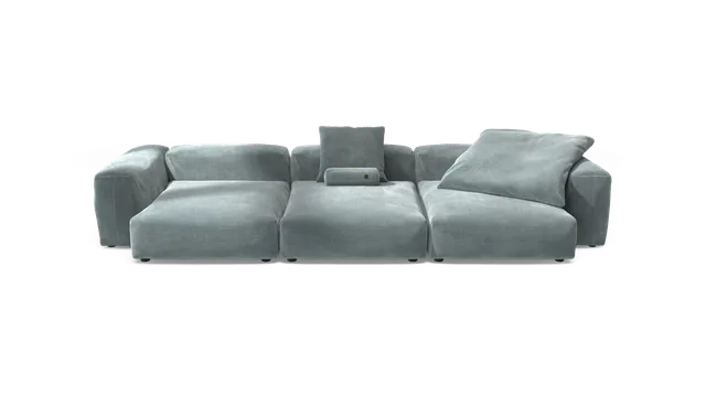 vetsak Sofa Set 05 divano angolare Mint Cord Velour