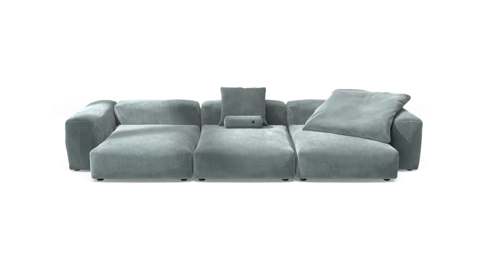 vetsak Sofa Set 05 divano angolare Mint Cord Velour