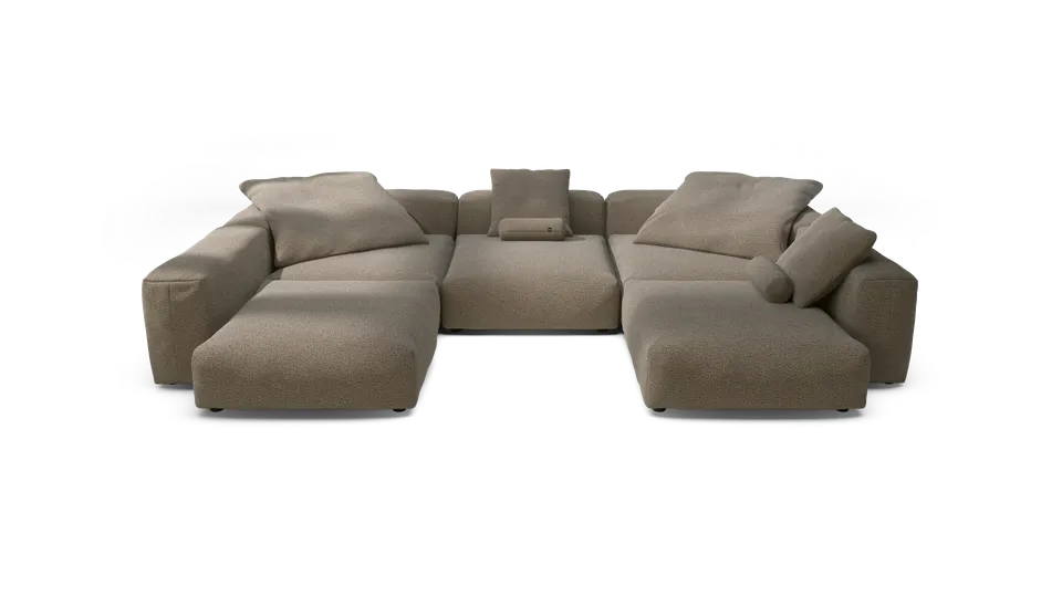 vetsak Sofa Set 06 divano Loop Loop taupe 7 posti 377x241