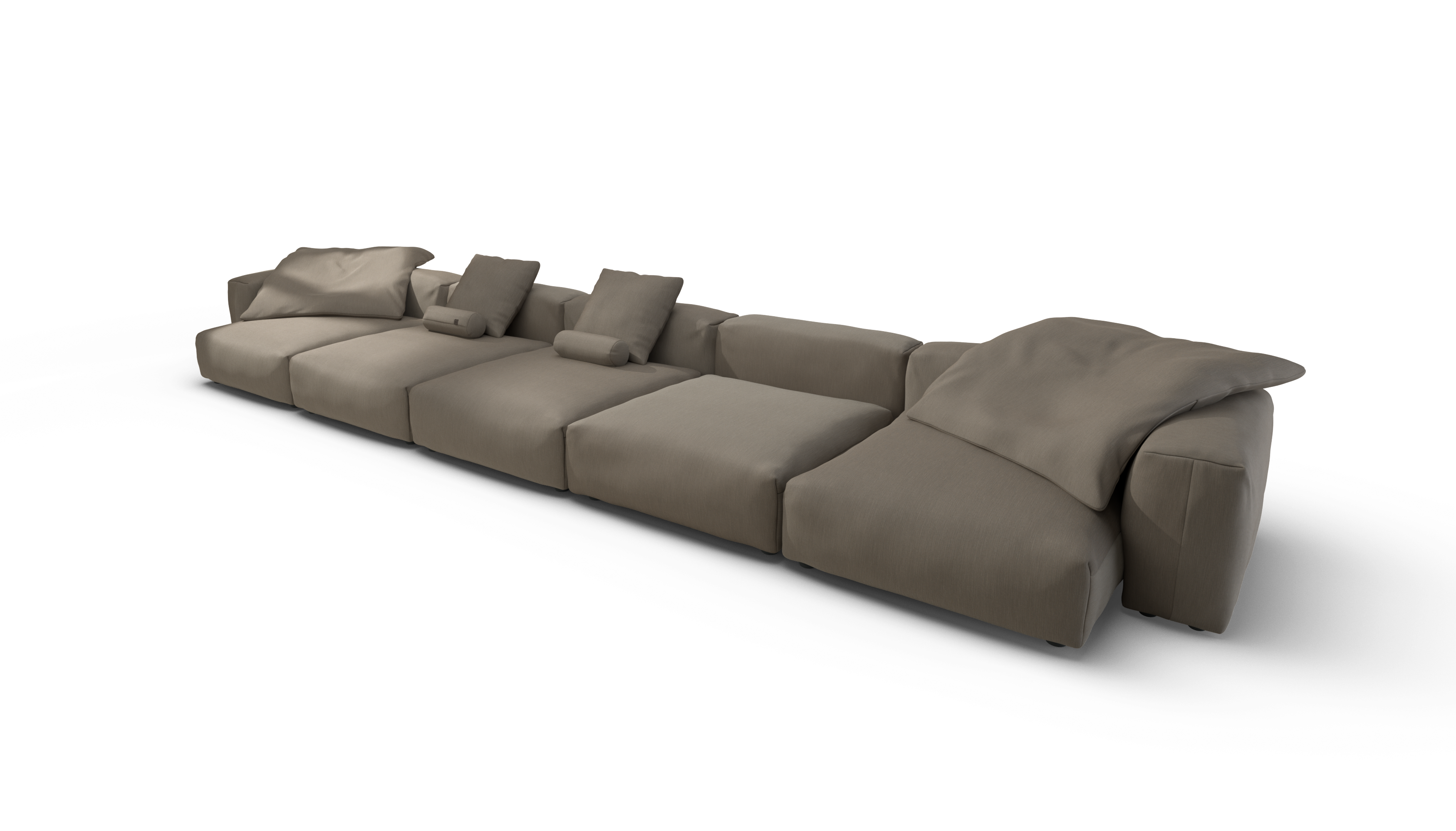 Vetsak Sofa Set 06 divano angolare driftwood da esterno