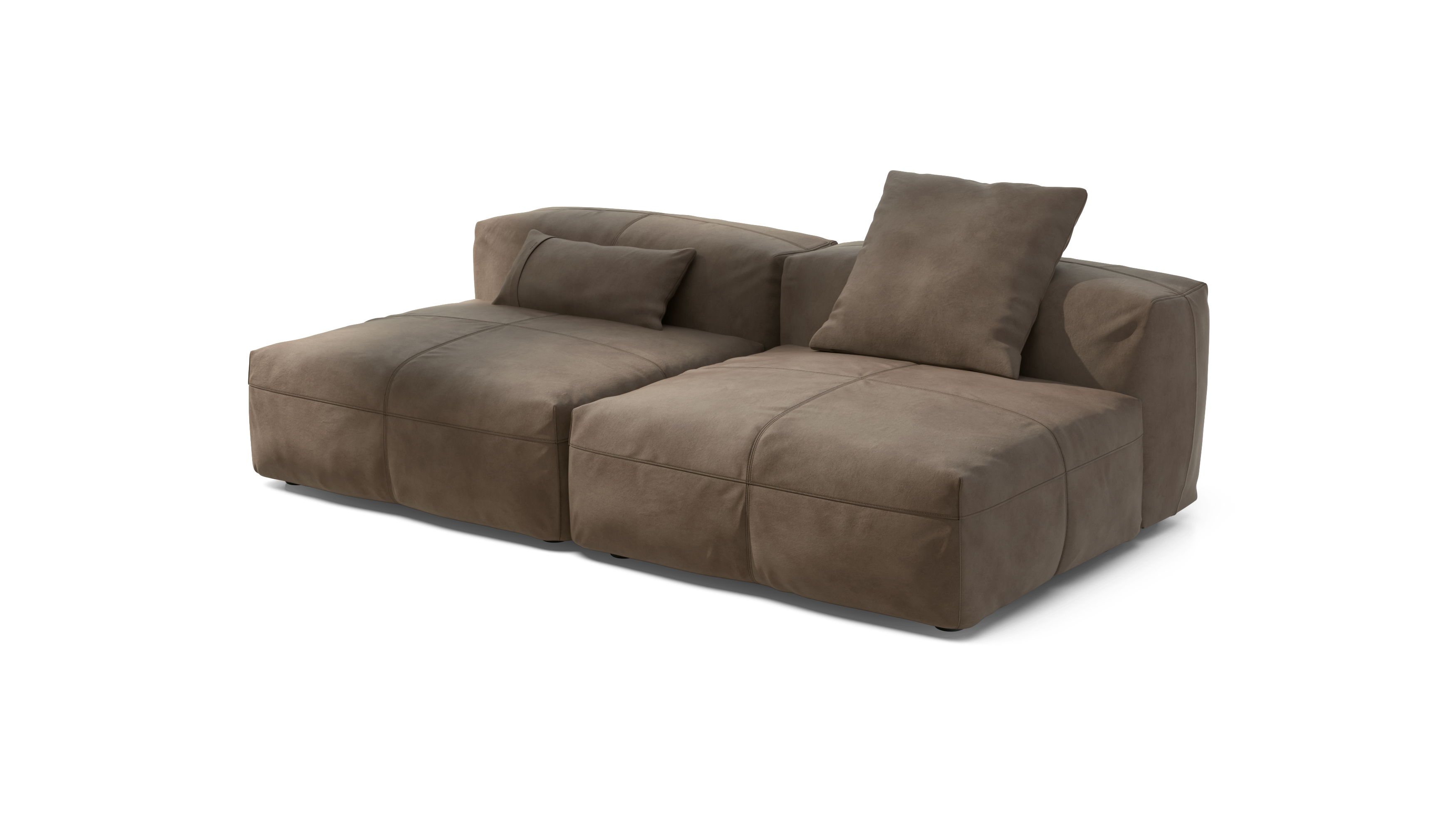 vetsak Sofa Set 01 Large divano pelle cacao 4 posti