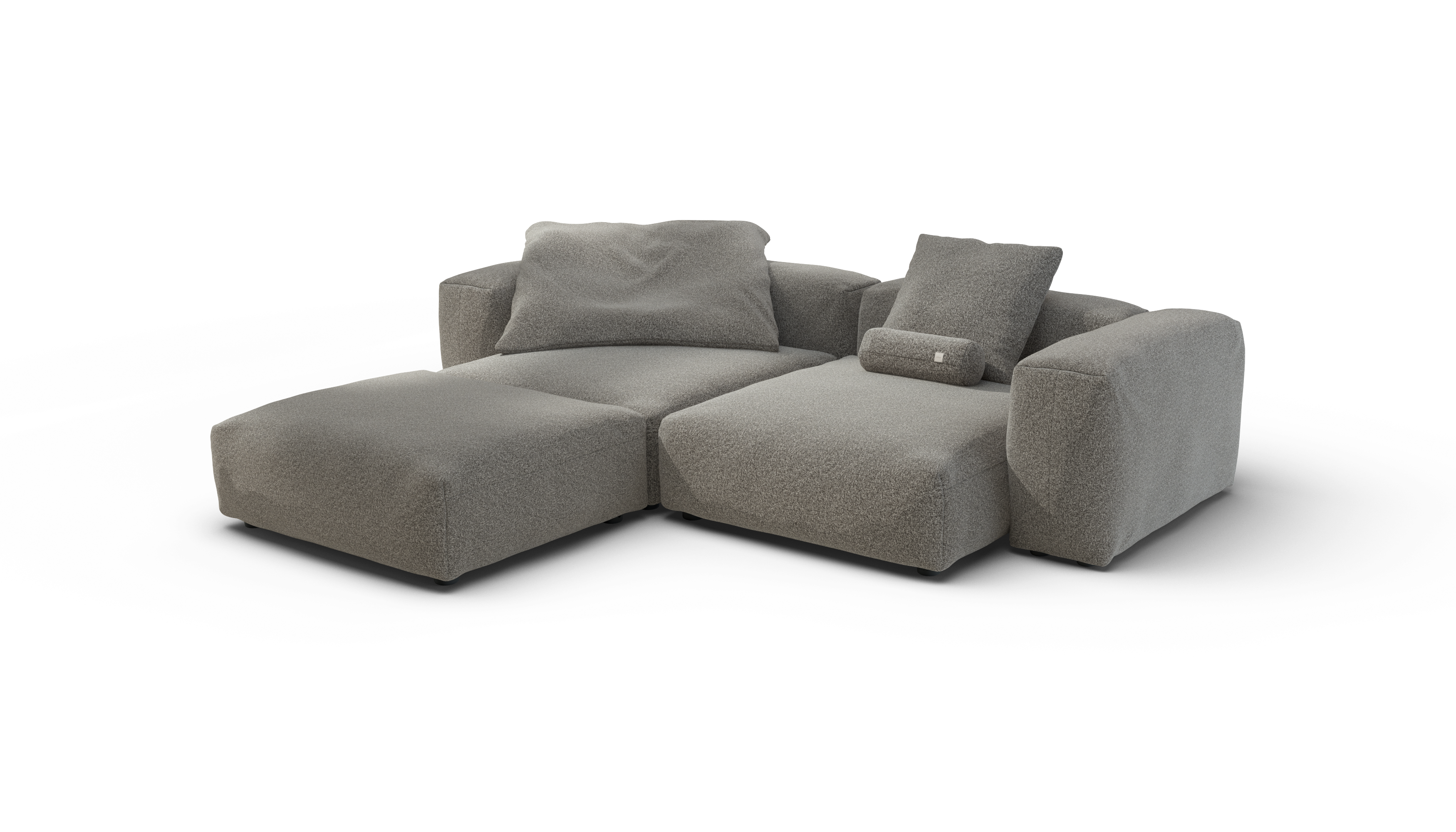 vetsak Sofa Set 03 Pebble divano angolare platinum
