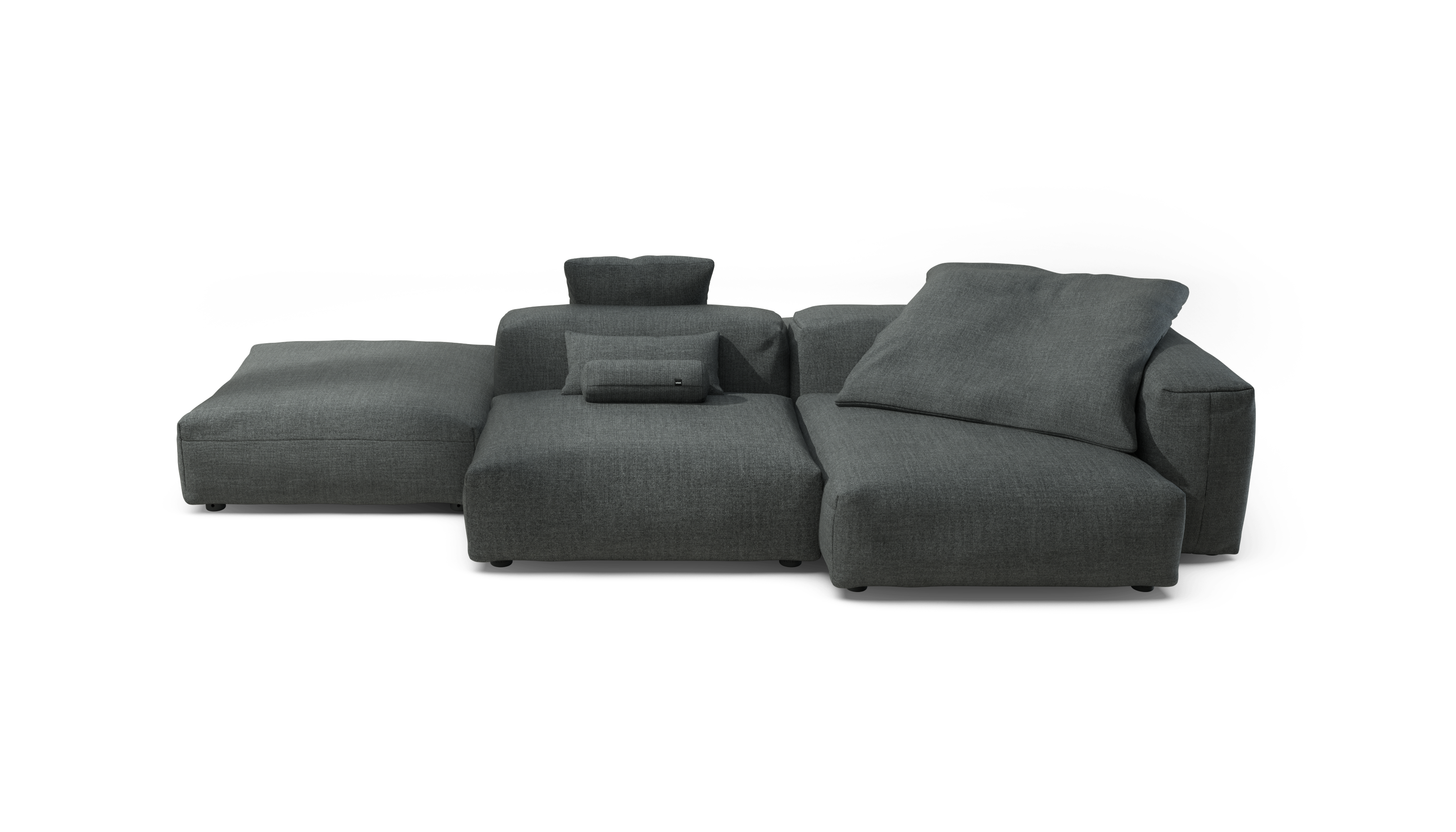 vetsak Sofa Set 09 The Island divano piqué grigio