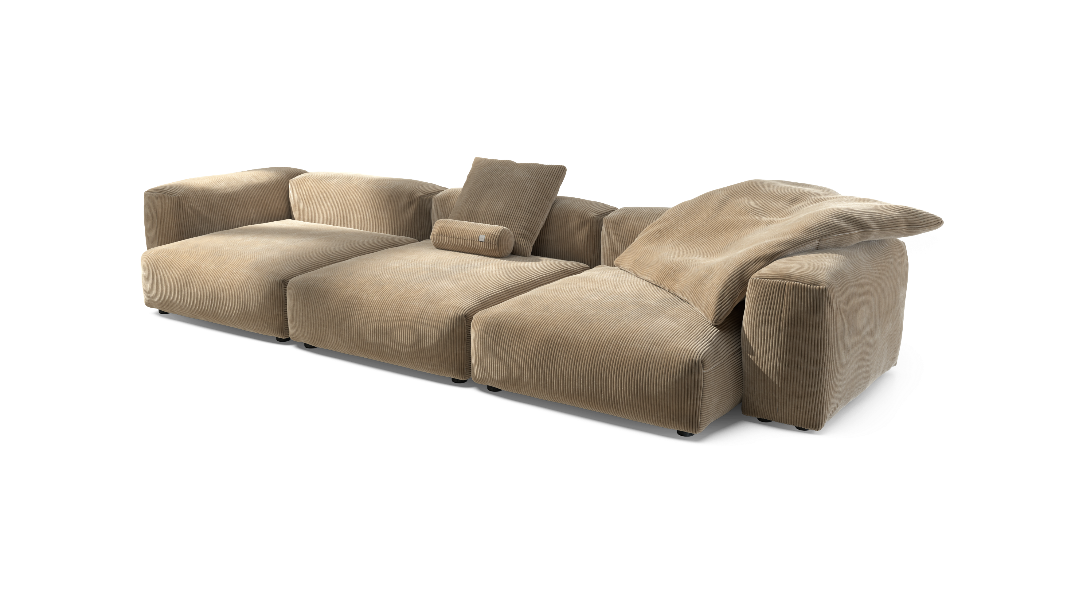 vetsak Sofa Set 05 divano modulare 5 posti sabbia seduta profonda