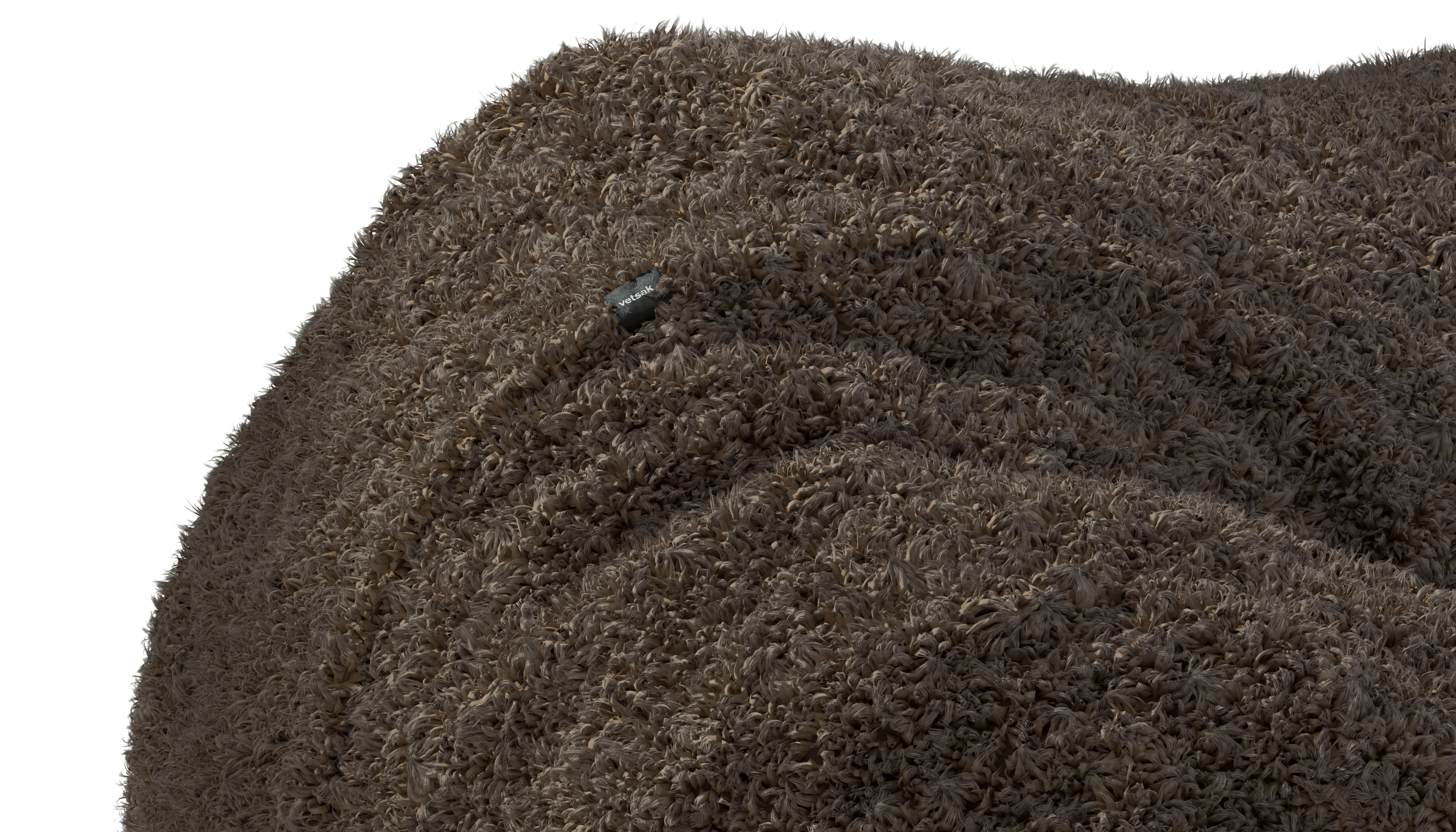 vetsak Pouf Large beanbag cacao in doodle