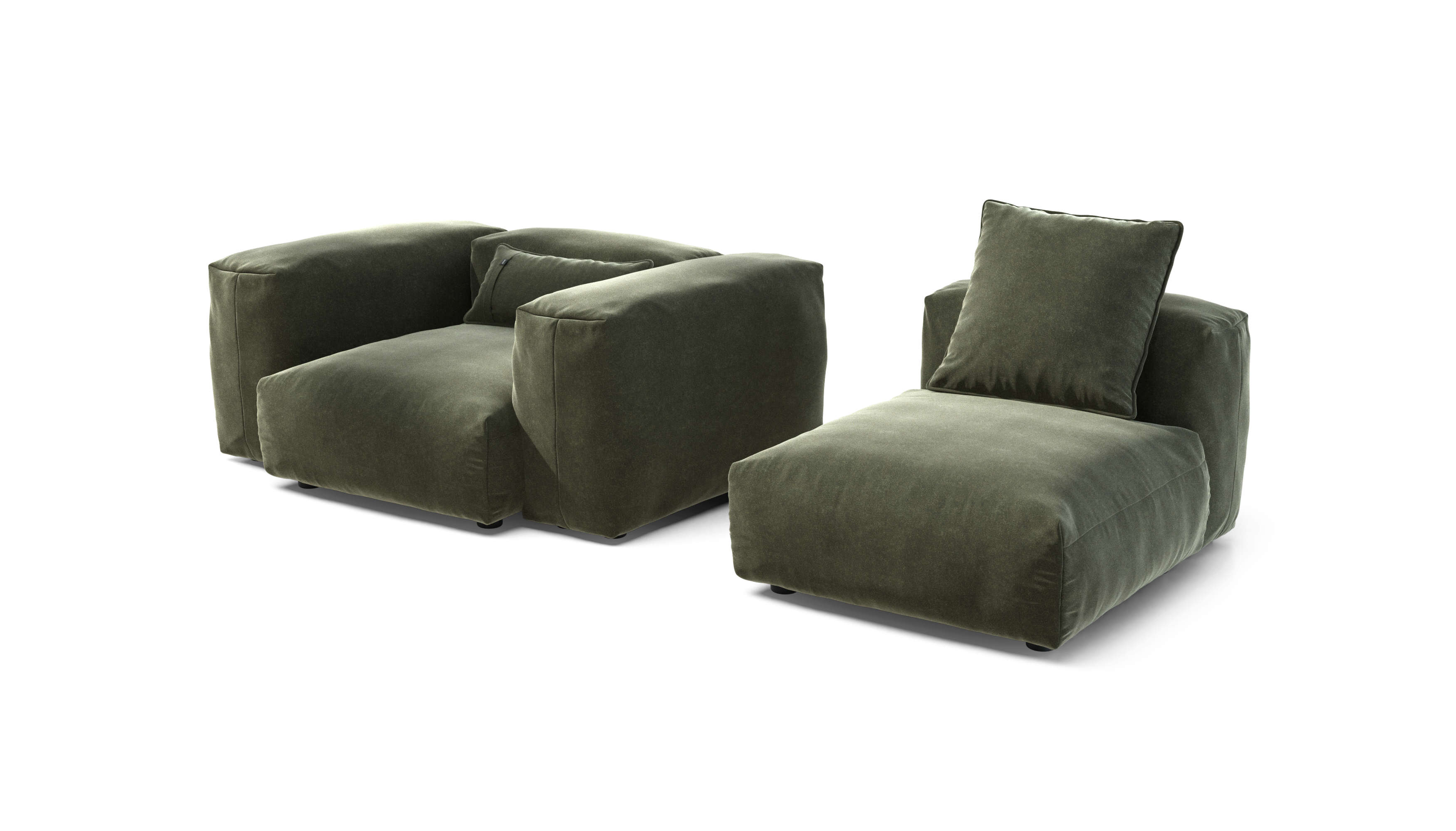 vetsak Sofa Set 02 Medium divano modulare suave pino 230x115