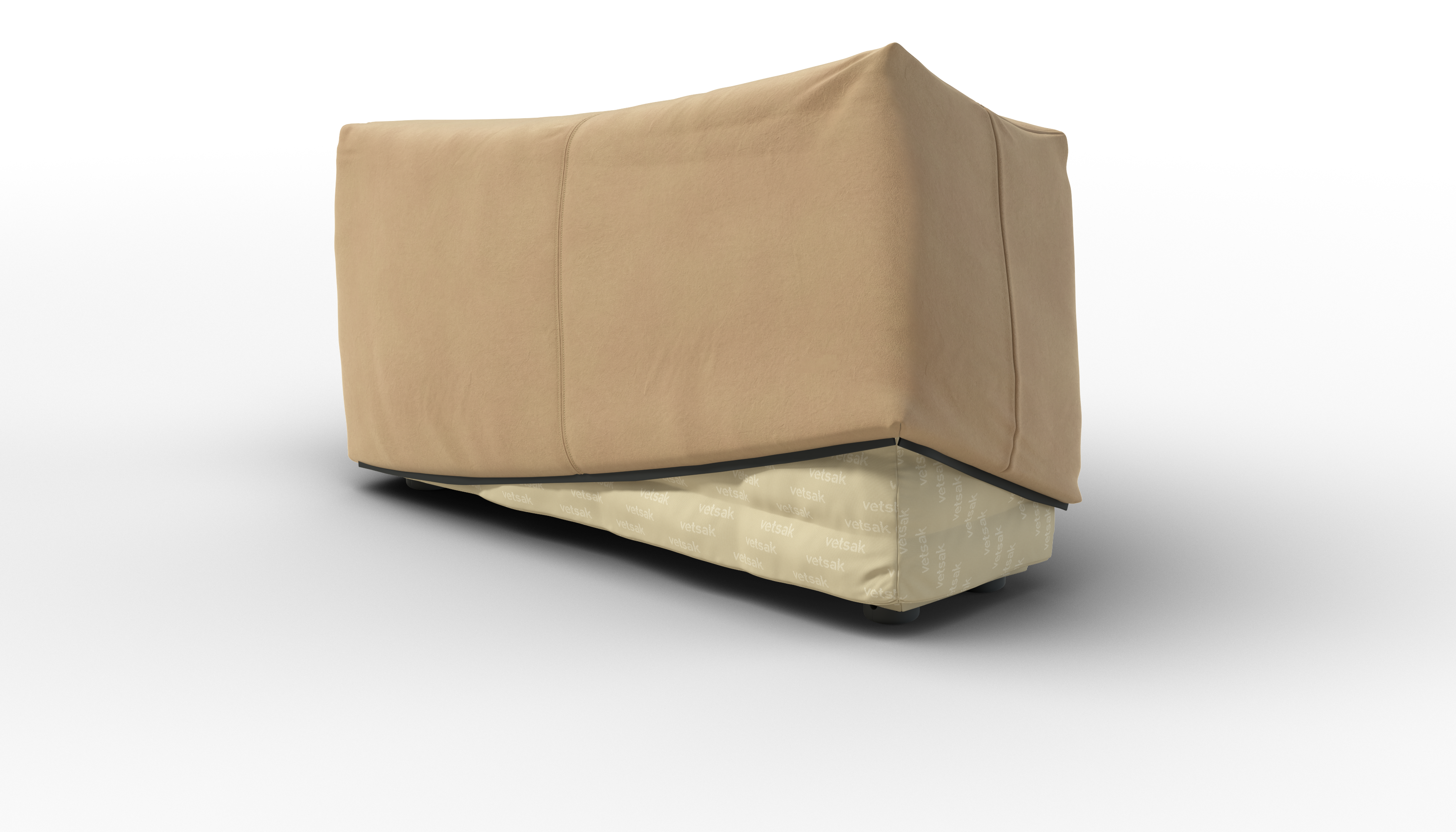 vetsak Cover Sofa Side Large fodera divano pelle beige 105x31