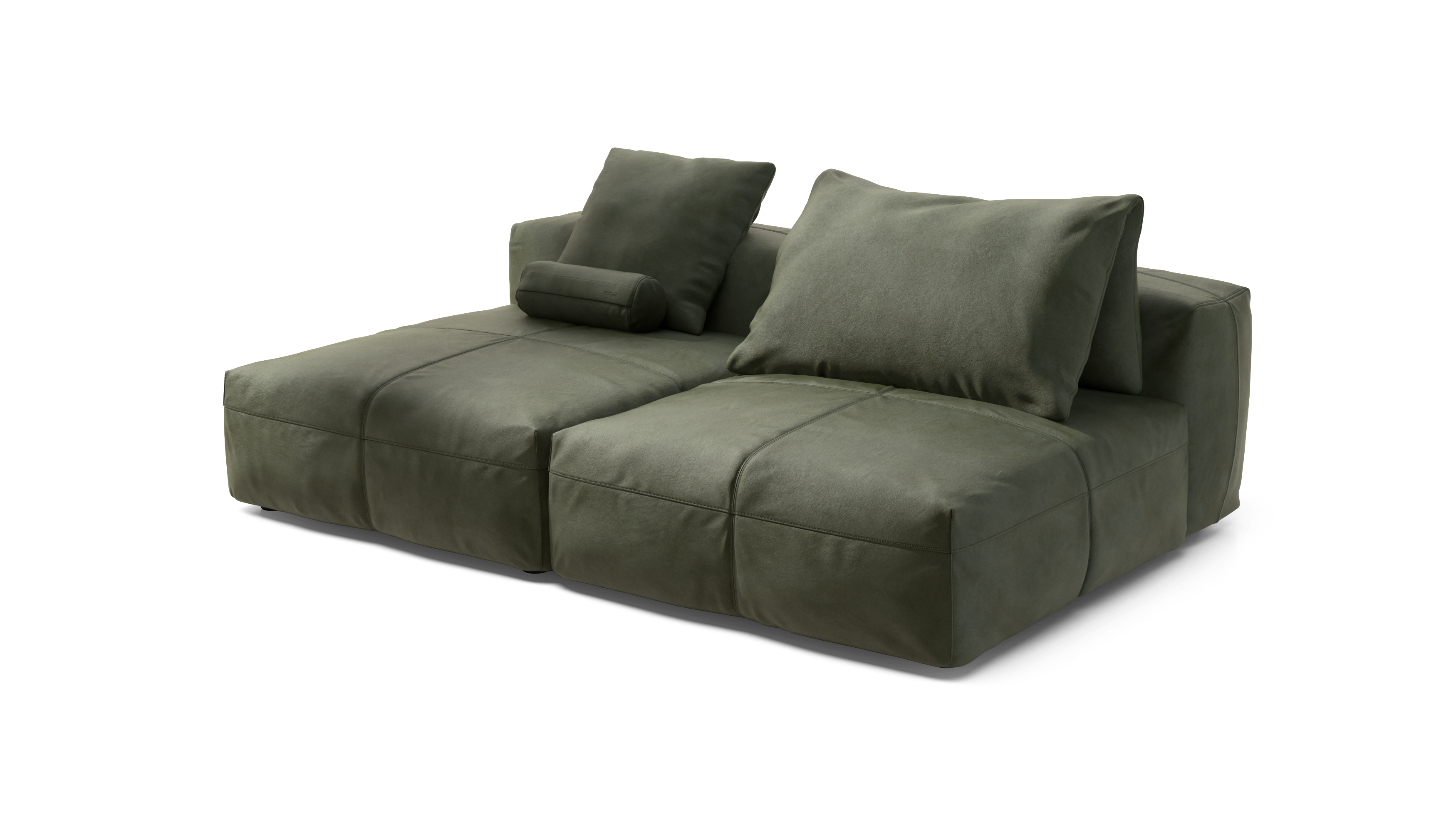vetsak Sofa Set 01 XLarge divano pelle oliva 210x136 profondo