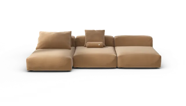 Vetsak Sofa Set 04 divano modulare 5 posti piqué wheat