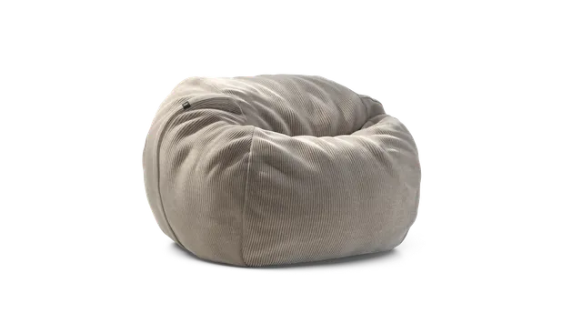 vetsak Pouf Medium pouf platino cord velour