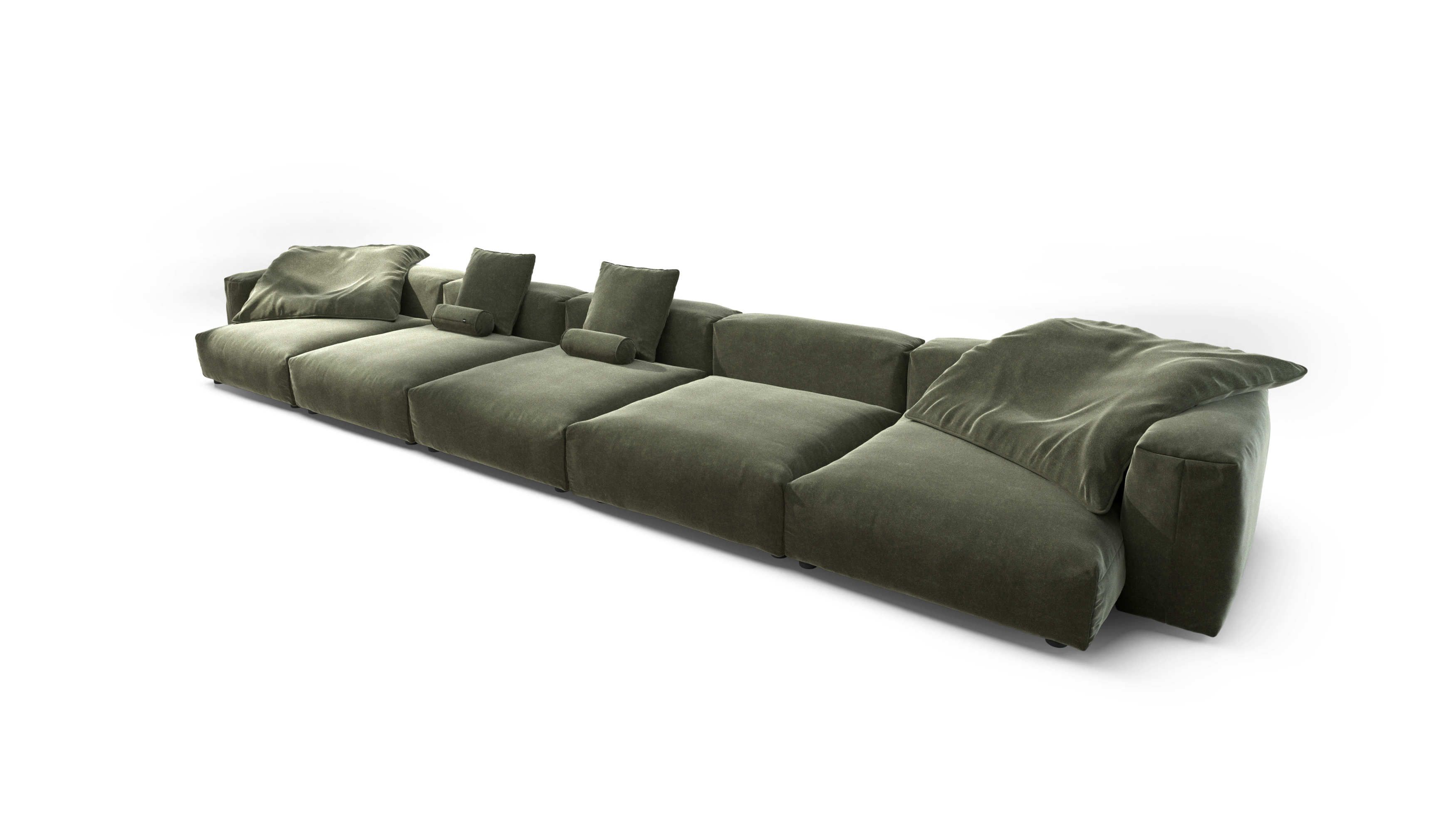 vetsak Sofa Set 06 divano modulare Suave pino 6,5 posti a U