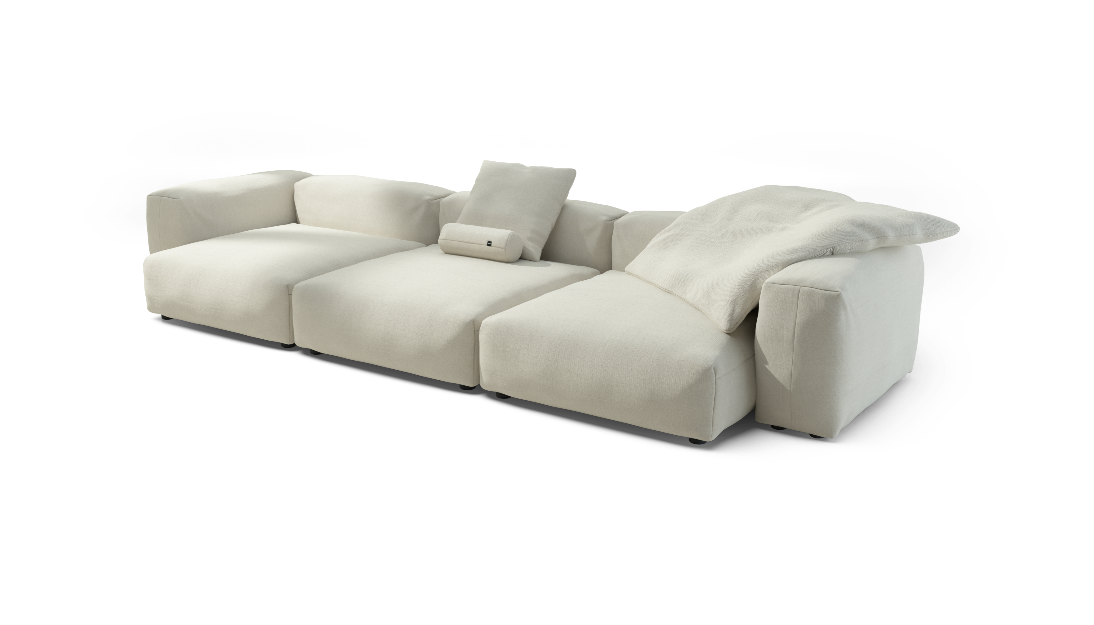vetsak Sofa Set 05 divano 5 posti crema ad L