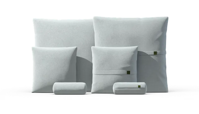 vetsak Pillow Set 3 set cuscini piqué turchese