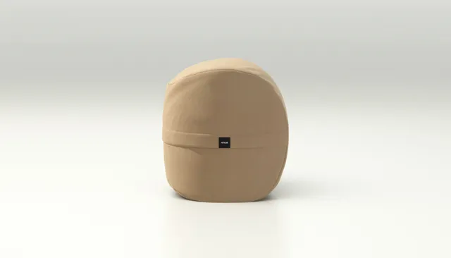 vetsak Footsak pouf poggiapiedi pelle beige