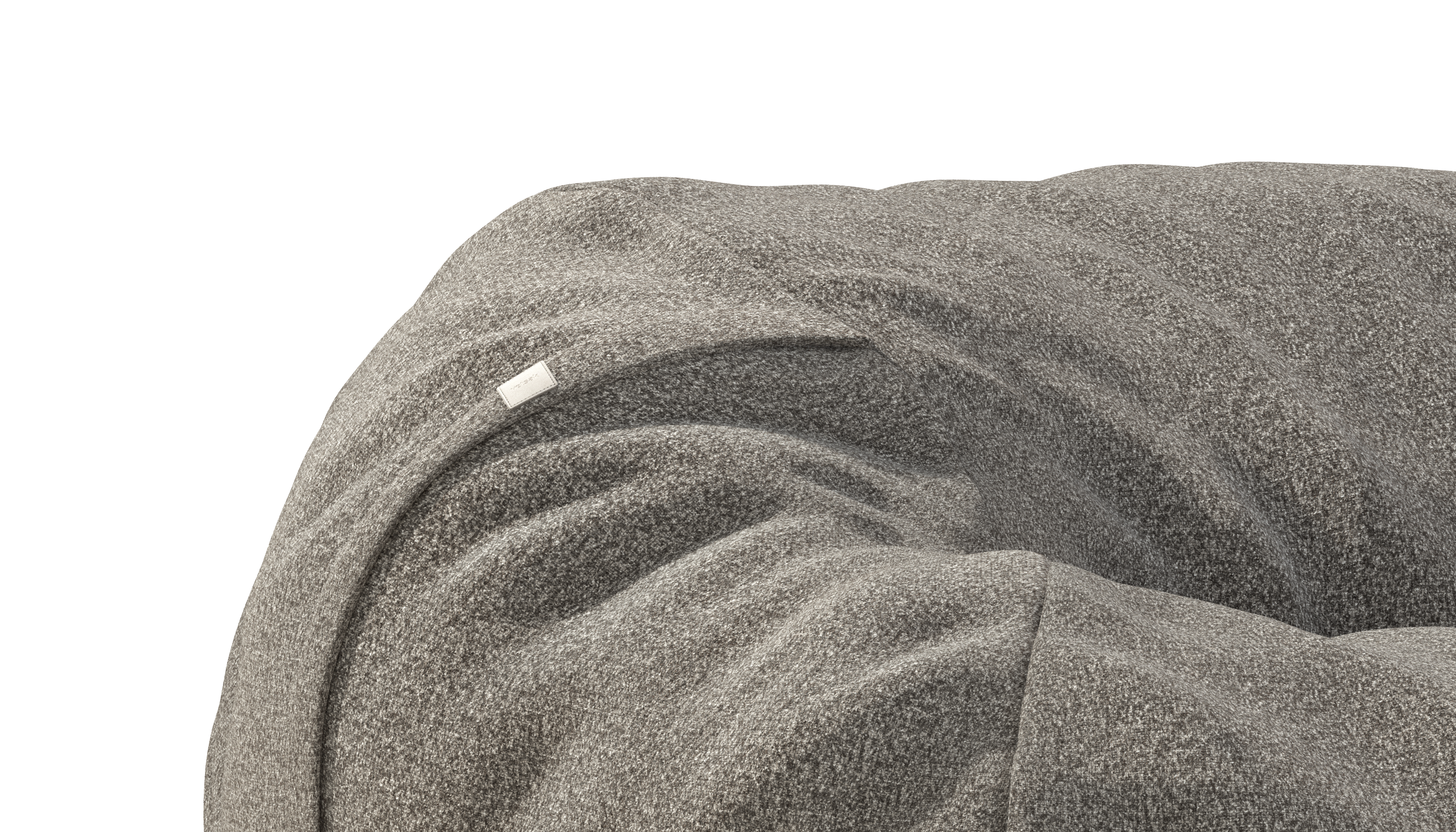 vetsak Beanbag Medium pouf pebble platino