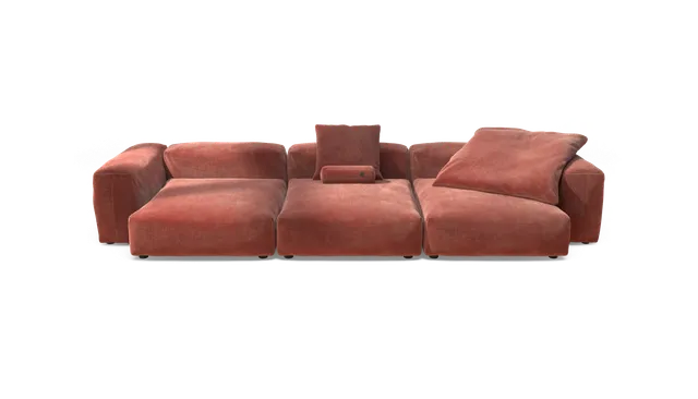 vetsak Sofa Set 05 divano 5 posti 377x136 brick