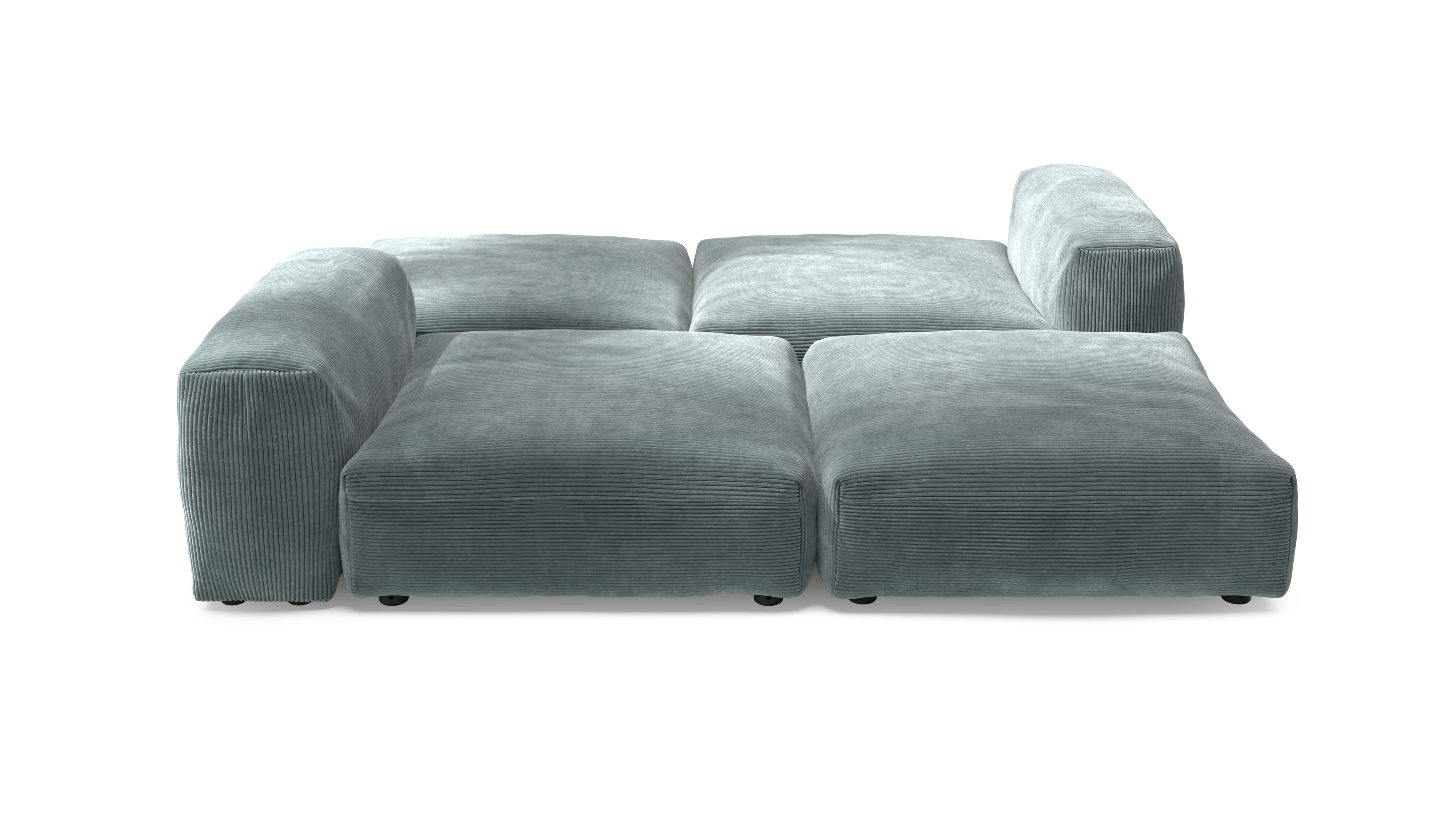 vetsak Sofa Set 08 Daybed divano modulare Cord Mint 6 posti