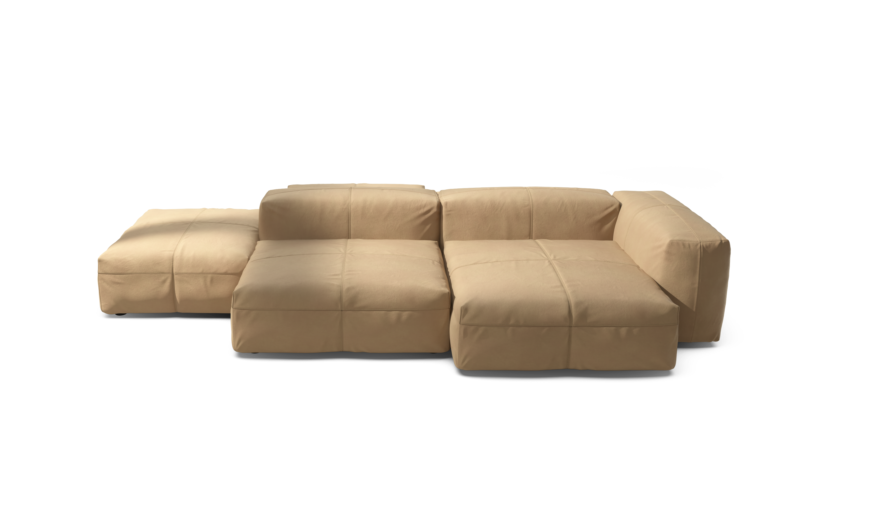 vetsak Sofa Set 09 The Island divano modulare pelle beige