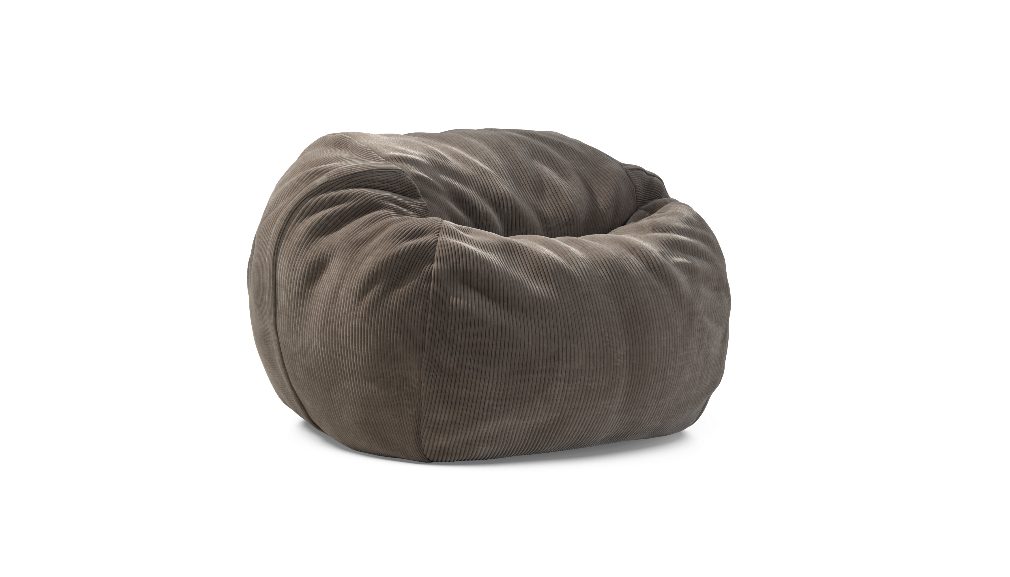 vetsak Pouf Medium pouf velluto coste mocha