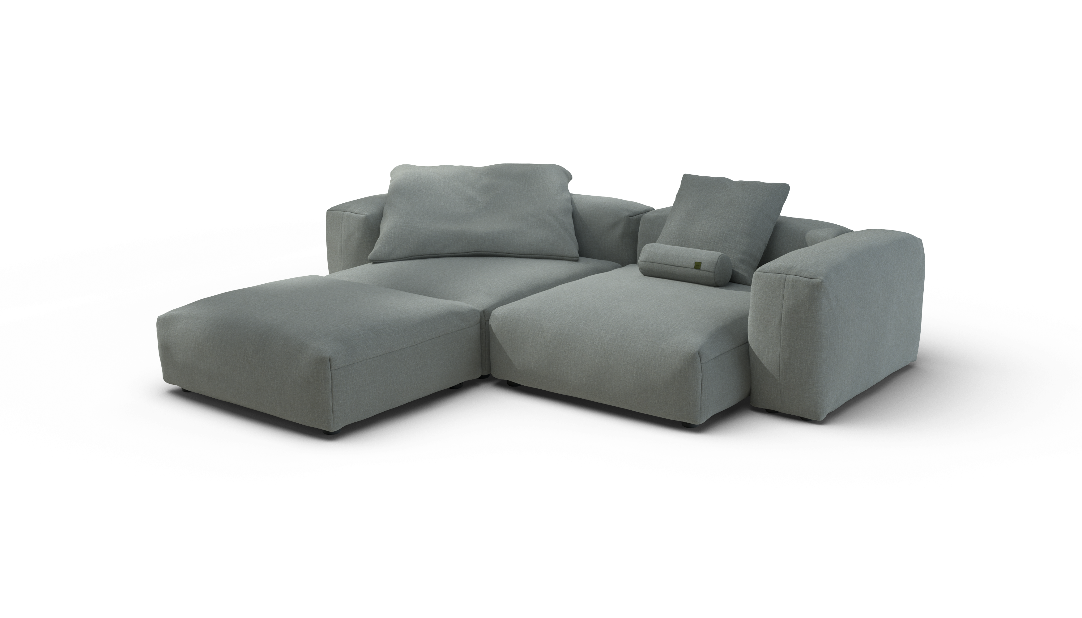 vetsak Sofa Set 03 Breeze divano angolare salvia 3,5 posti