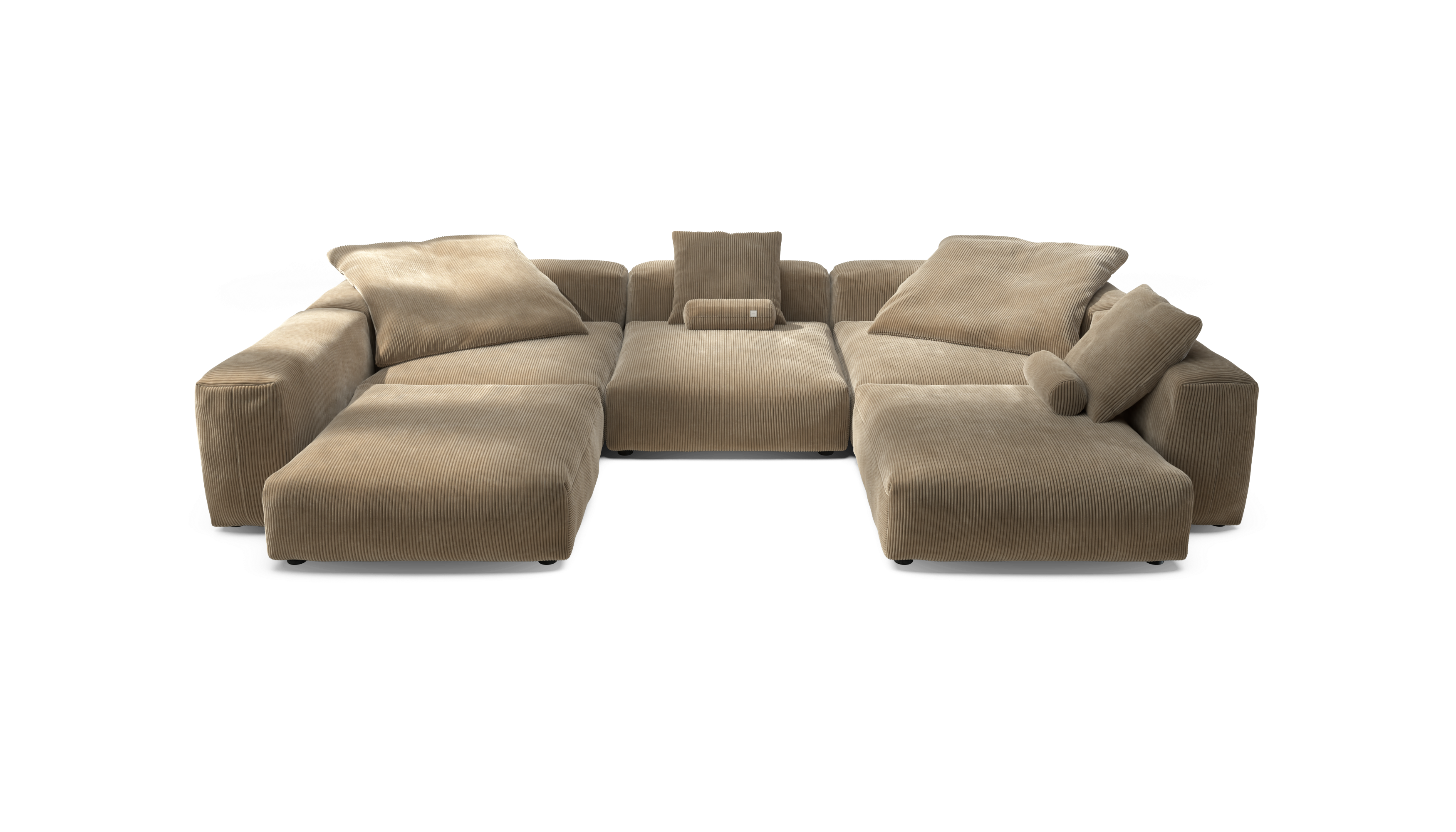 vetsak Sofa Set 06 divano angolare sabbia velluto a coste