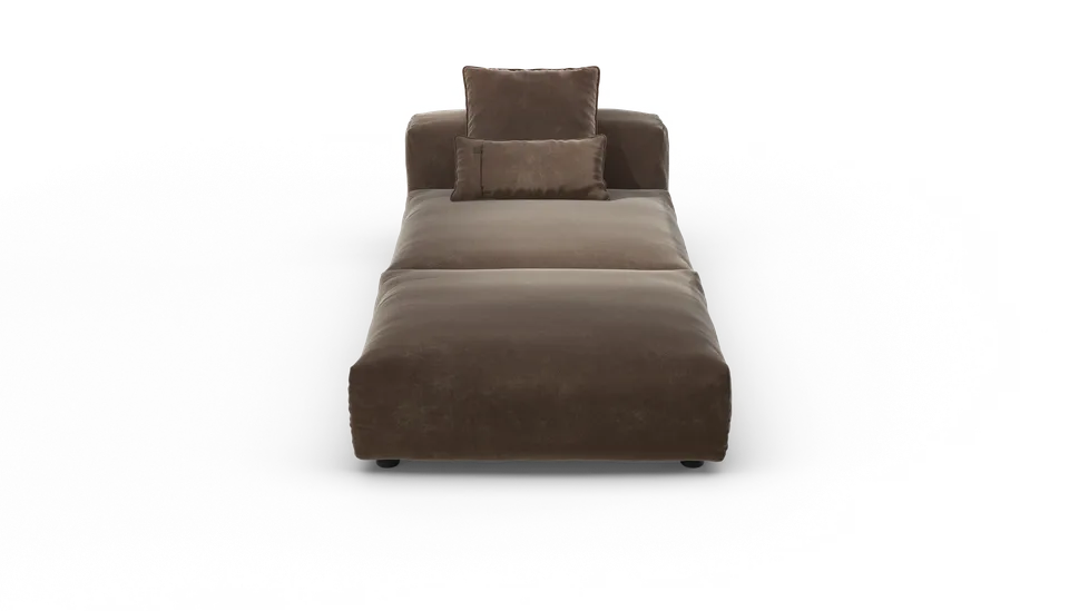 vetsak Set 07 Sun Lounger divano chaise longue espresso