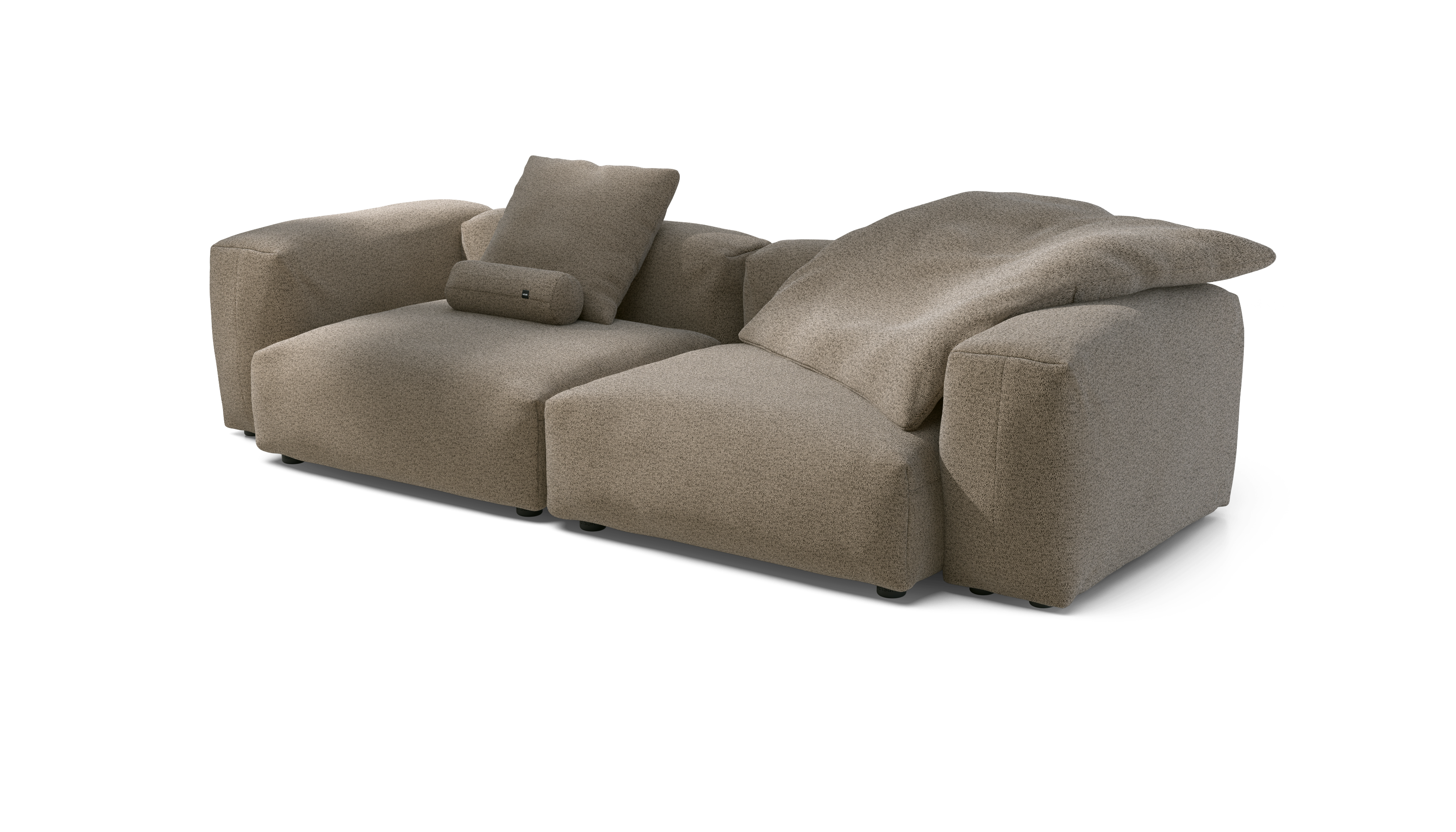 vetsak Sofa Set 02 Large divano taupe 272x115 modulare 3,5 posti