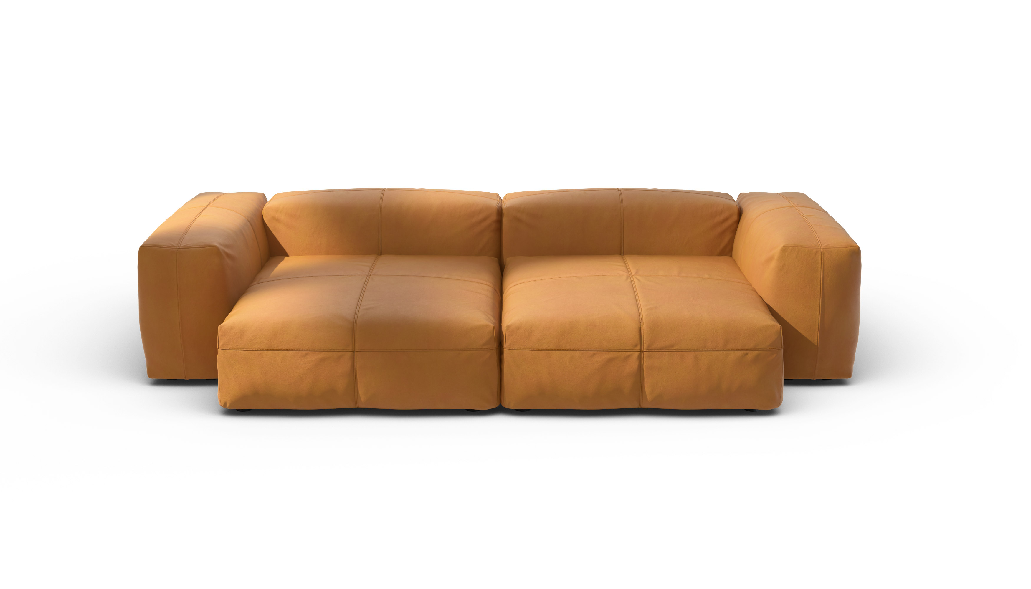 vetsak Sofa Set 02 XL divano pelle marrone 3,5 posti