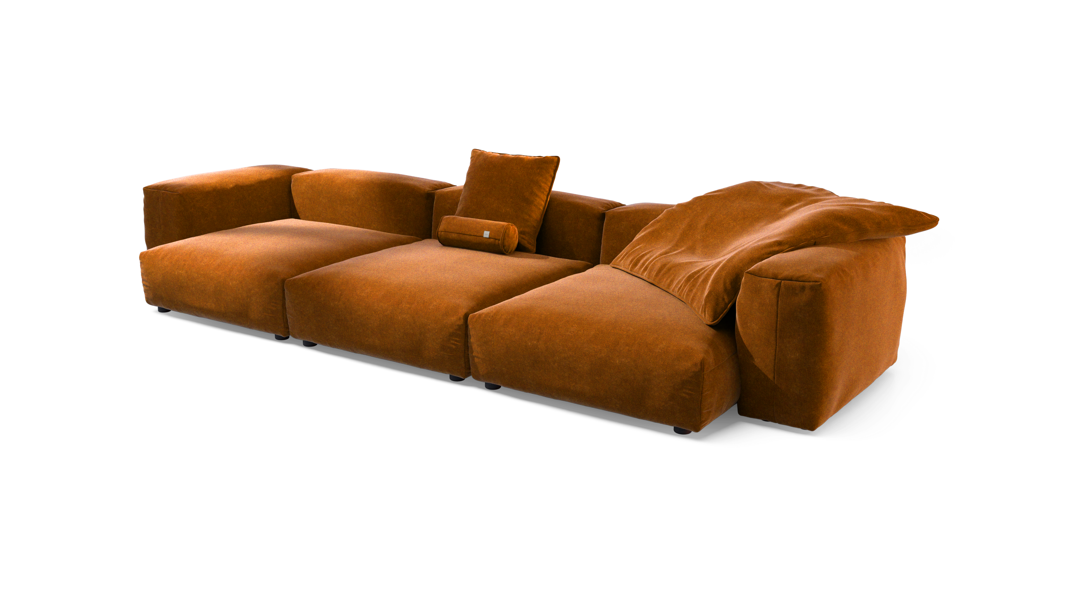 vetsak Sofa Set 05 divano angolare 5 posti miele