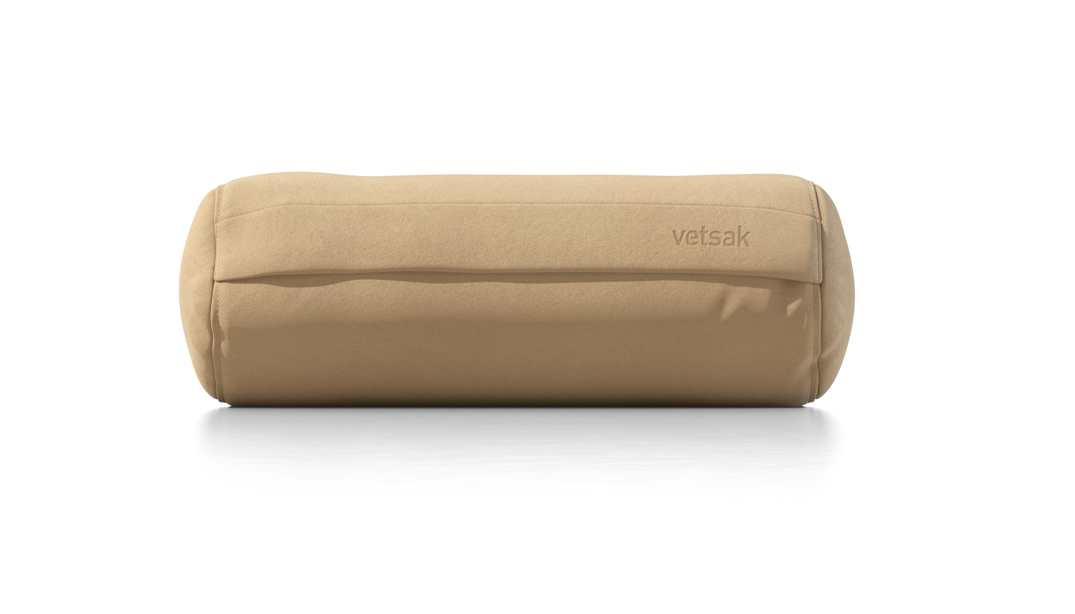 vetsak Noodle cuscino in pelle beige