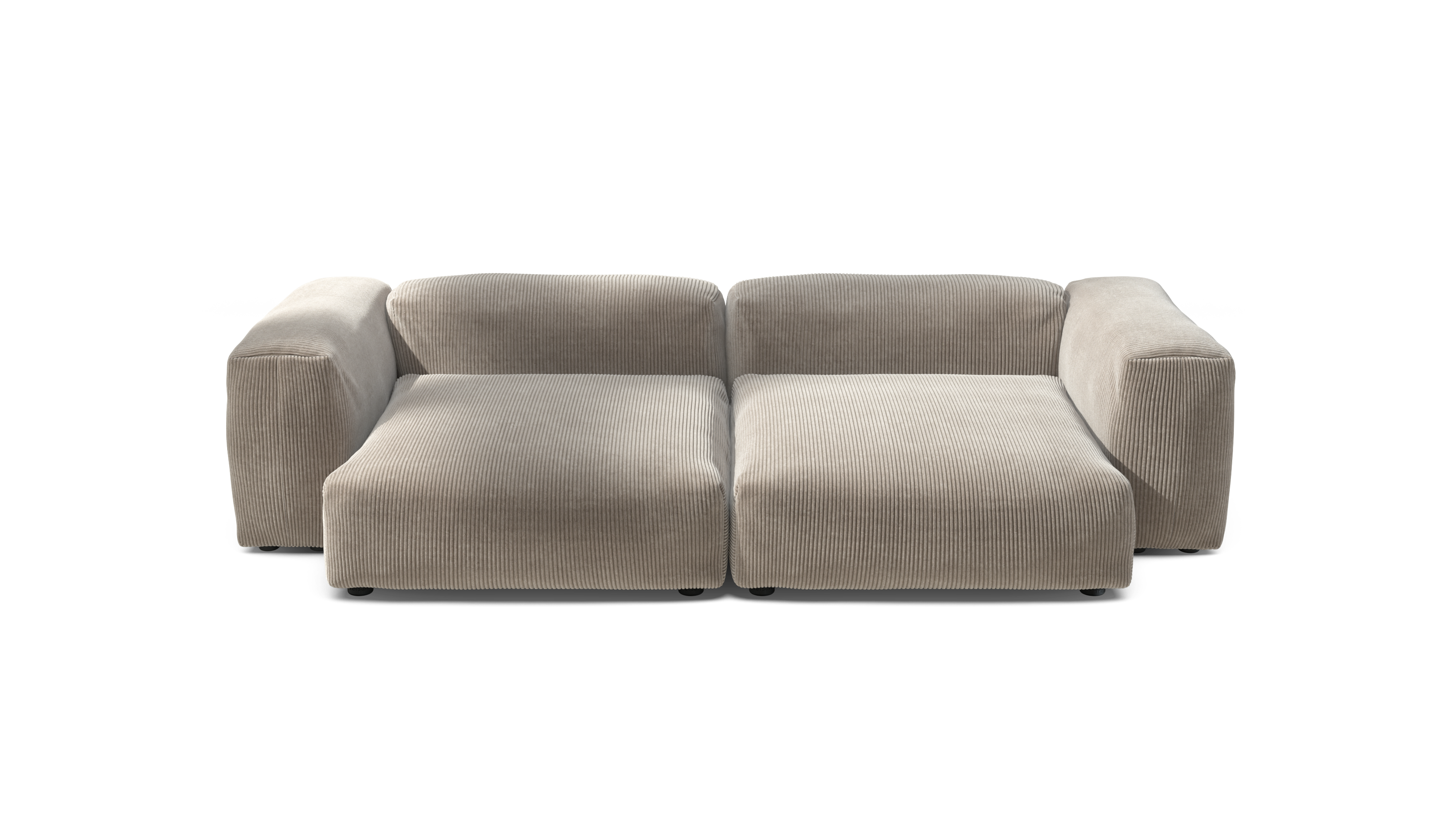 vetsak Sofa Set 02 XLarge divano modulare velluto platino 272x136
