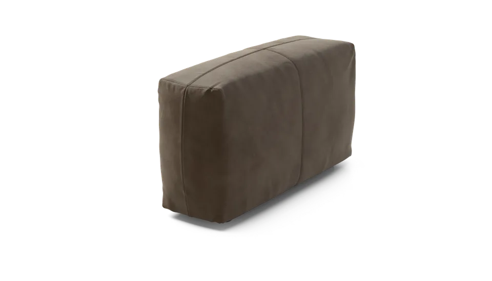 Vetsak Sofa Side Large sponda divano pelle cacao 105x31