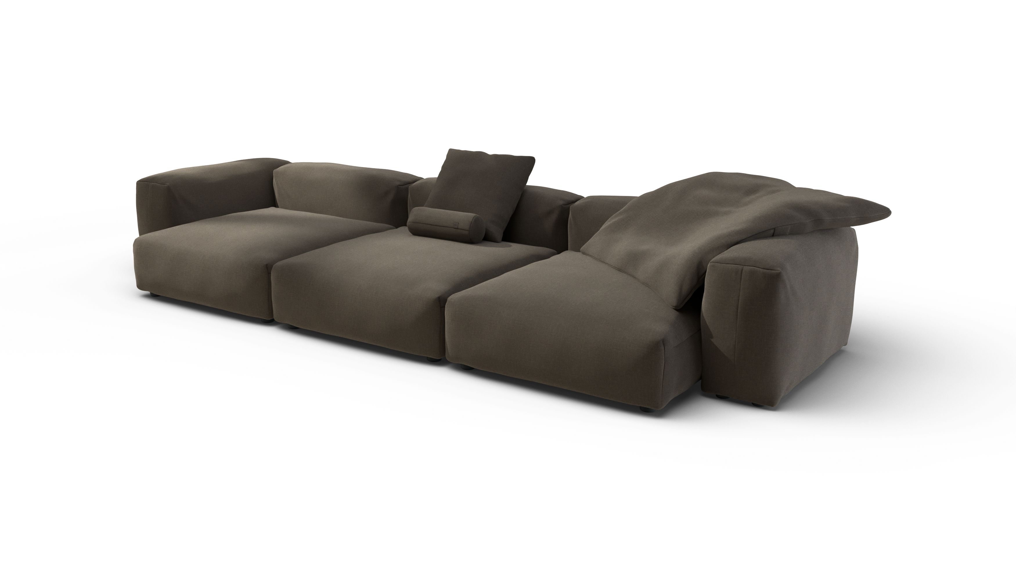 vetsak Sofa Set 05 divano modulare marrone 5 posti